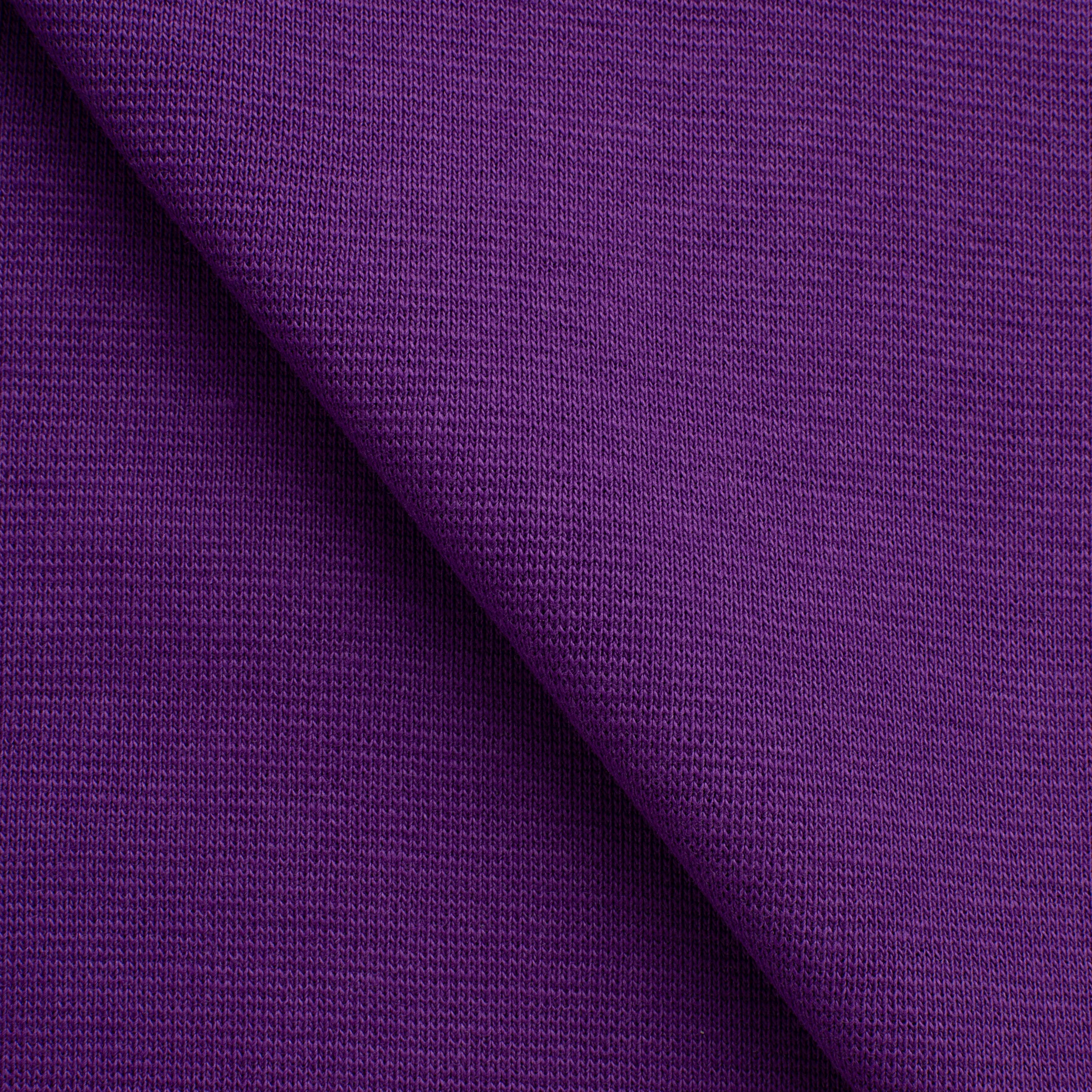 COTTON 1X1 RIB KNIT FABRIC WITH ELASTANE - AMARANTH VIOLET - 220 GSM