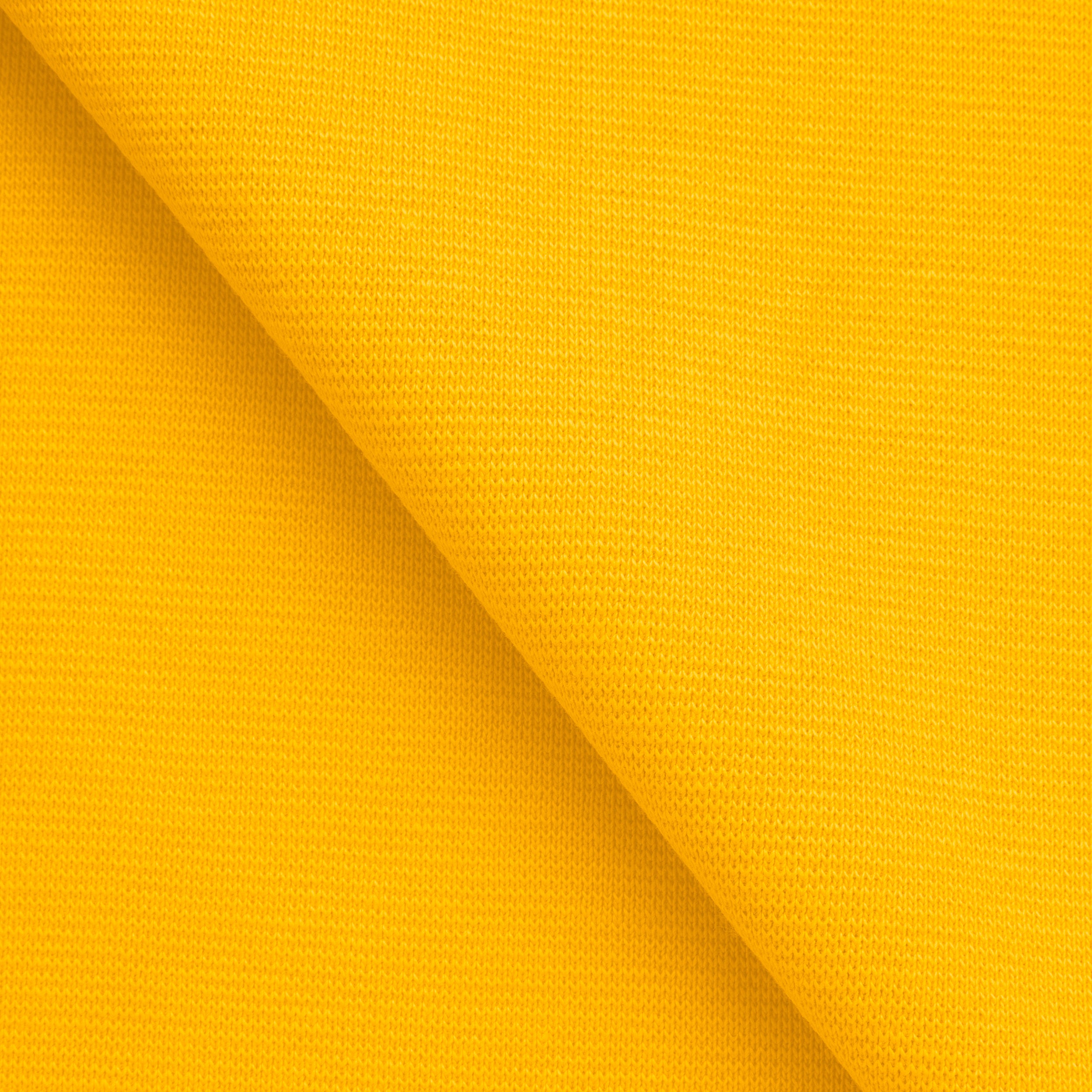 COTTON 1X1 RIB KNIT FABRIC WITH ELASTANE - LEMON YELLOW - 220 GSM
