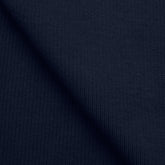 COTTON 1X1 RIB KNIT FABRIC WITH ELASTANE - NAVY BLUE - 220 GSM