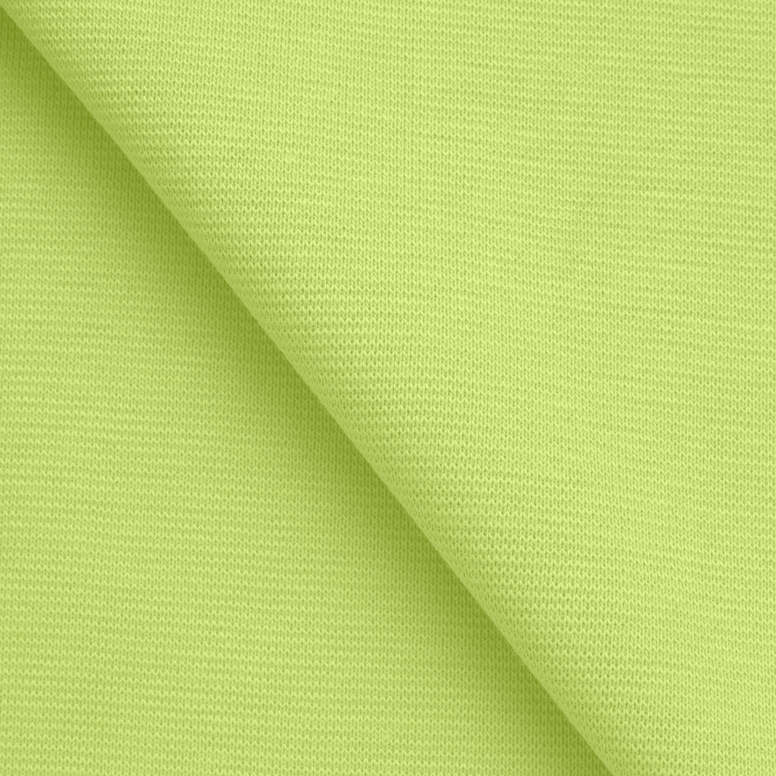 COTTON 1X1 RIB KNIT FABRIC WITH ELASTANE - TROPICAL GREEN - 220 GSM