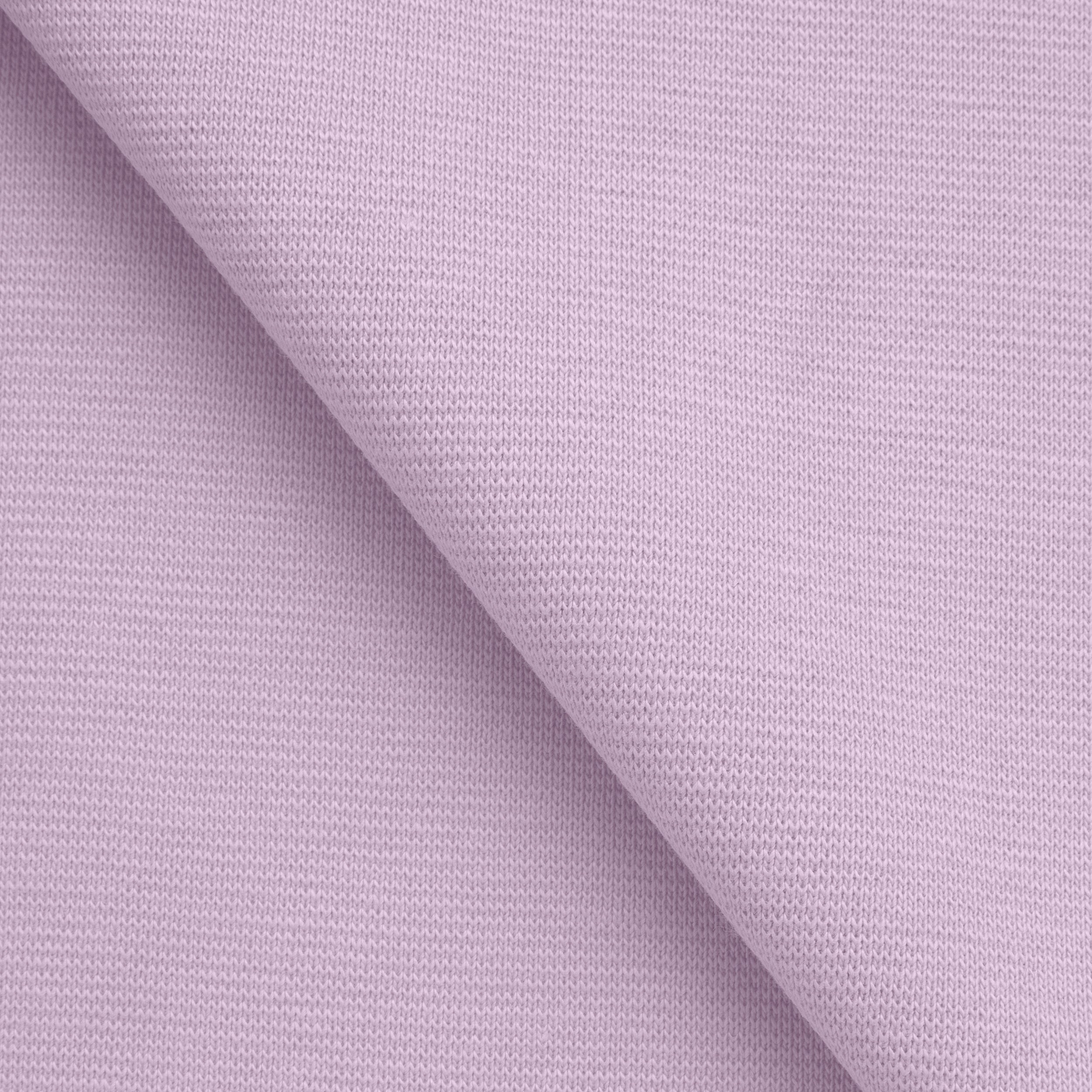 COTTON 1X1 RIB KNIT FABRIC WITH ELASTANE - PASTEL LILAC - 220 GSM