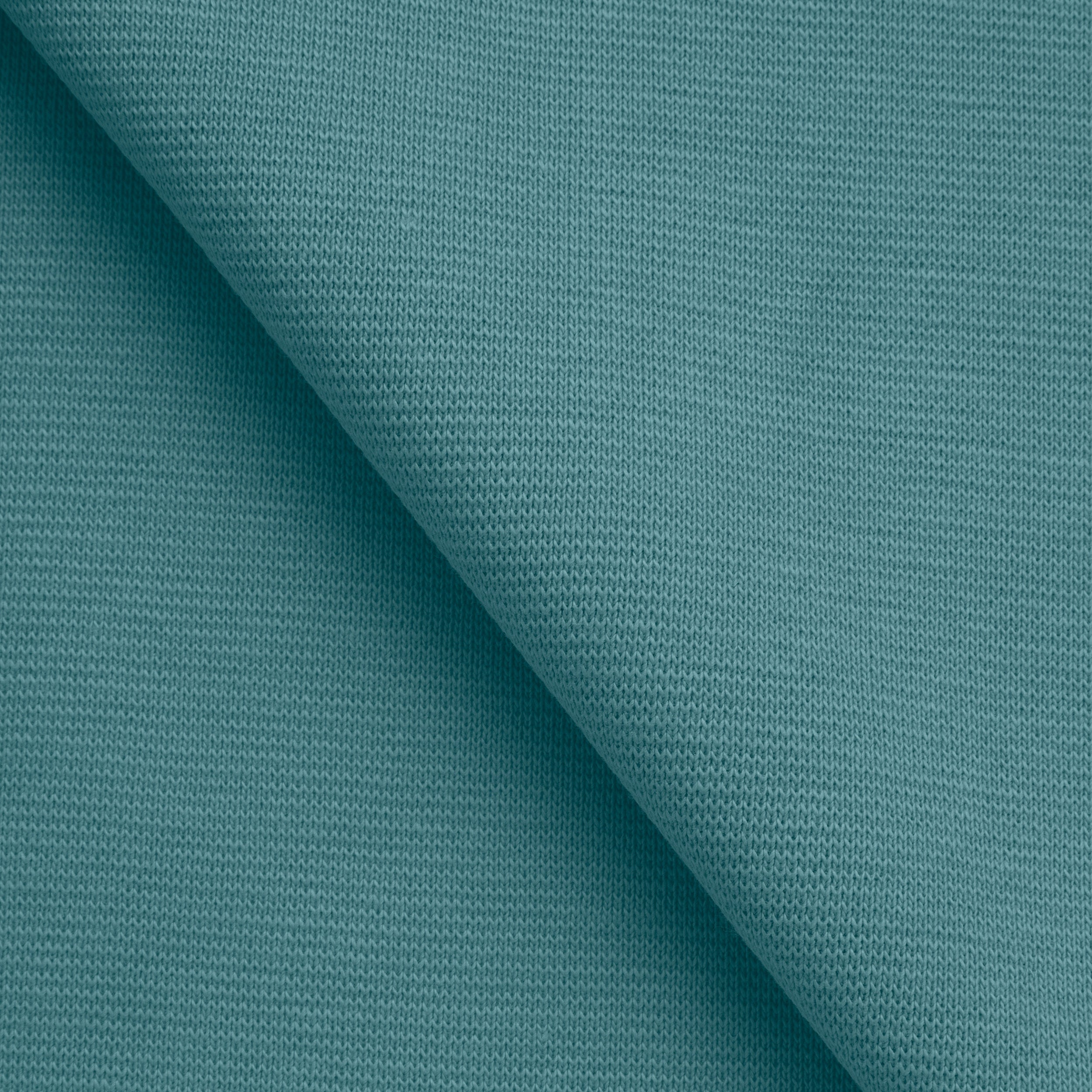 COTTON 1X1 RIB KNIT FABRIC WITH ELASTANE - STEEL BLUE - 220 GSM