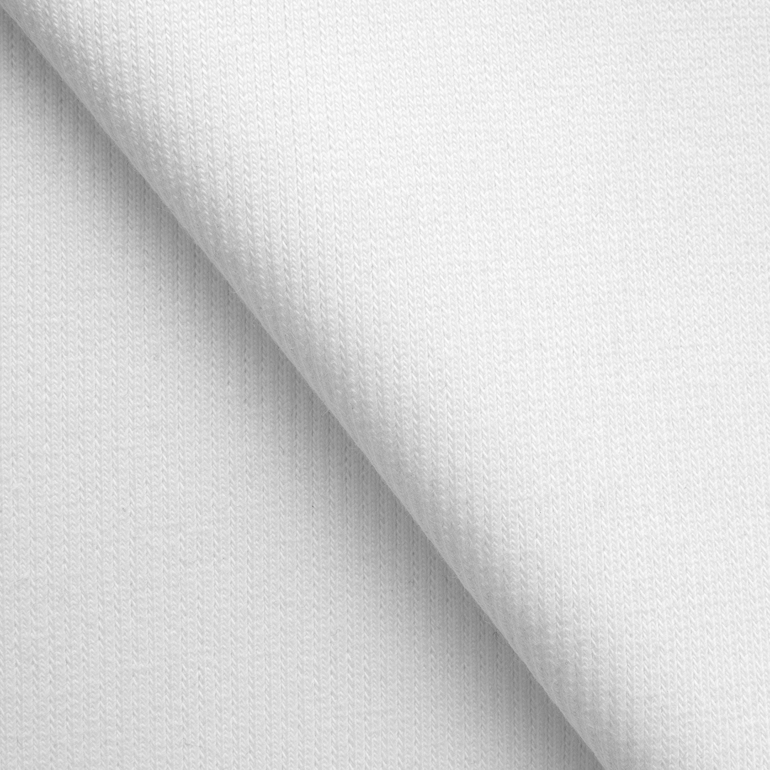 COTTON 2X1 RIB KNIT FABRIC WITH ELASTANE - WARM WHITE - 350 GSM
