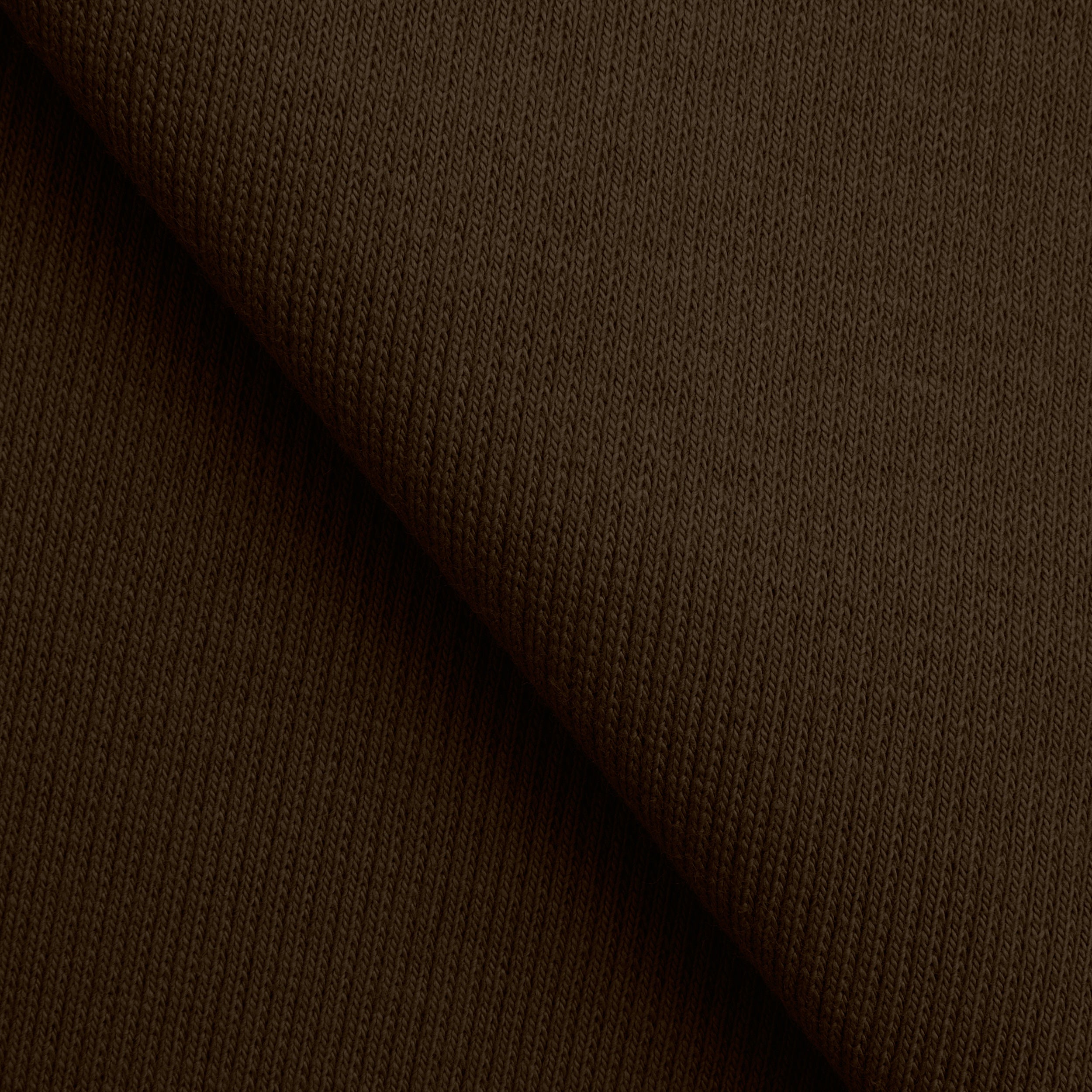 COTTON 2X1 RIB KNIT FABRIC WITH ELASTANE - COFFEE BROWN - 350 GSM