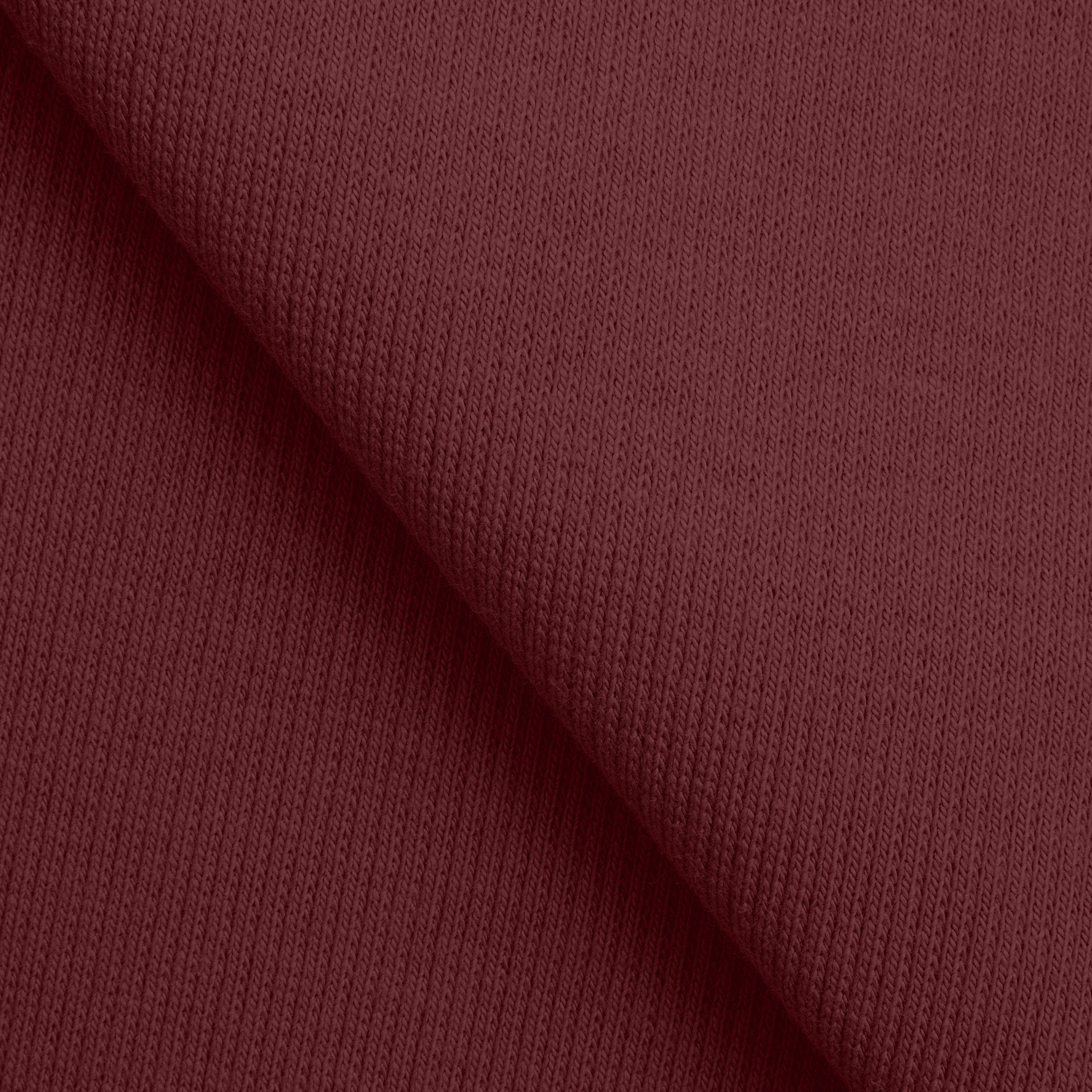 COTTON 2X1 RIB KNIT FABRIC WITH ELASTANE - BURGUNDY BROWN - 350 GSM