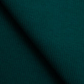 COTTON 2X1 RIB KNIT FABRIC WITH ELASTANE - DARK TEAL - 350 GSM