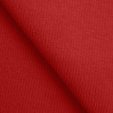 COTTON 2X1 RIB KNIT FABRIC WITH ELASTANE - VIVID RED - 350 GSM