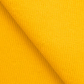 COTTON 2X1 RIB KNIT FABRIC WITH ELASTANE - LEMON YELLOW - 350 GSM