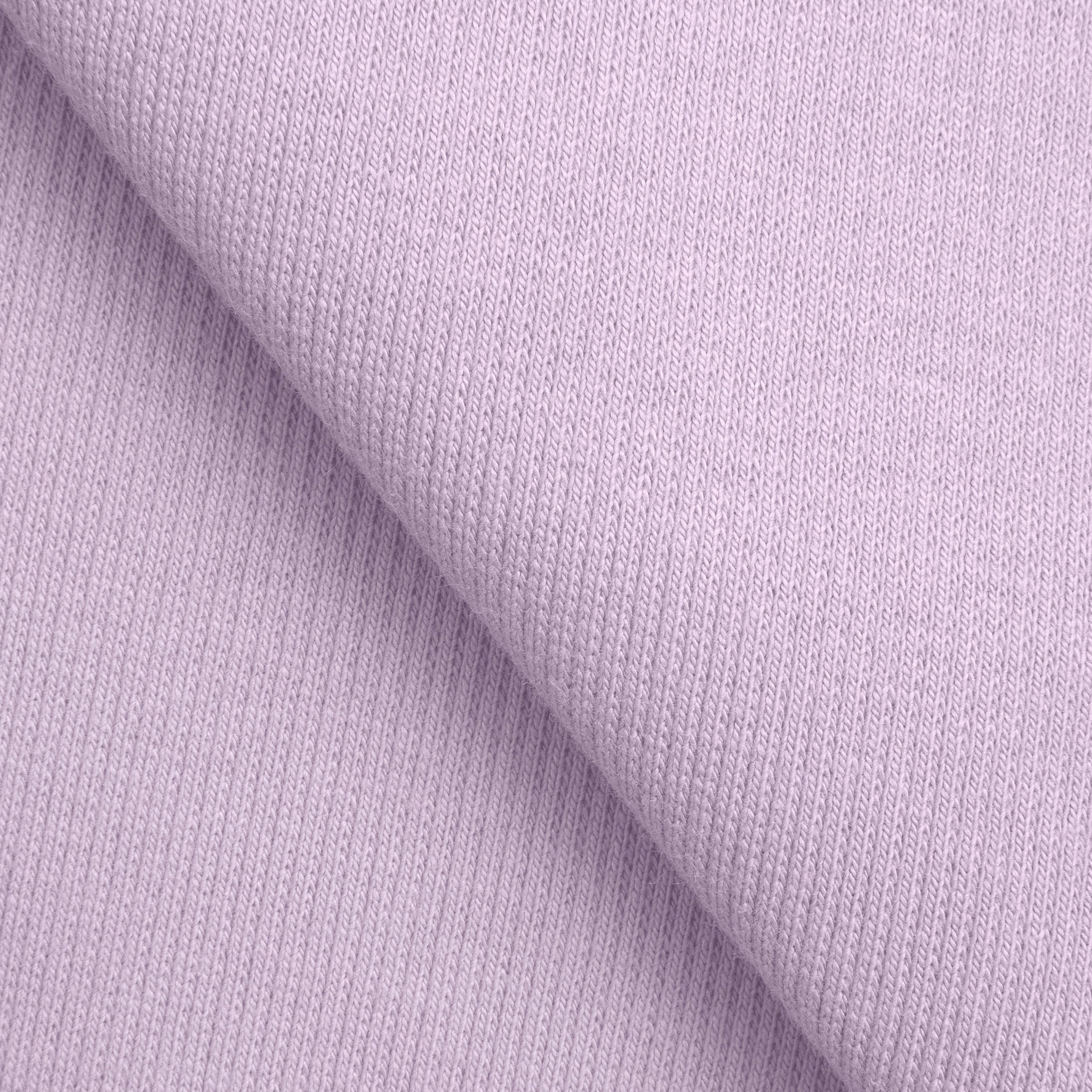 COTTON 2X1 RIB KNIT FABRIC WITH ELASTANE - PASTEL LILAC - 350 GSM
