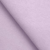 COTTON 2X1 RIB KNIT FABRIC WITH ELASTANE - PASTEL LILAC - 350 GSM