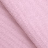 COTTON 2X1 RIB KNIT FABRIC WITH ELASTANE - POWDER PINK - 350 GSM