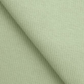 COTTON 2X1 RIB KNIT FABRIC WITH ELASTANE - GREY GREEN - 350 GSM