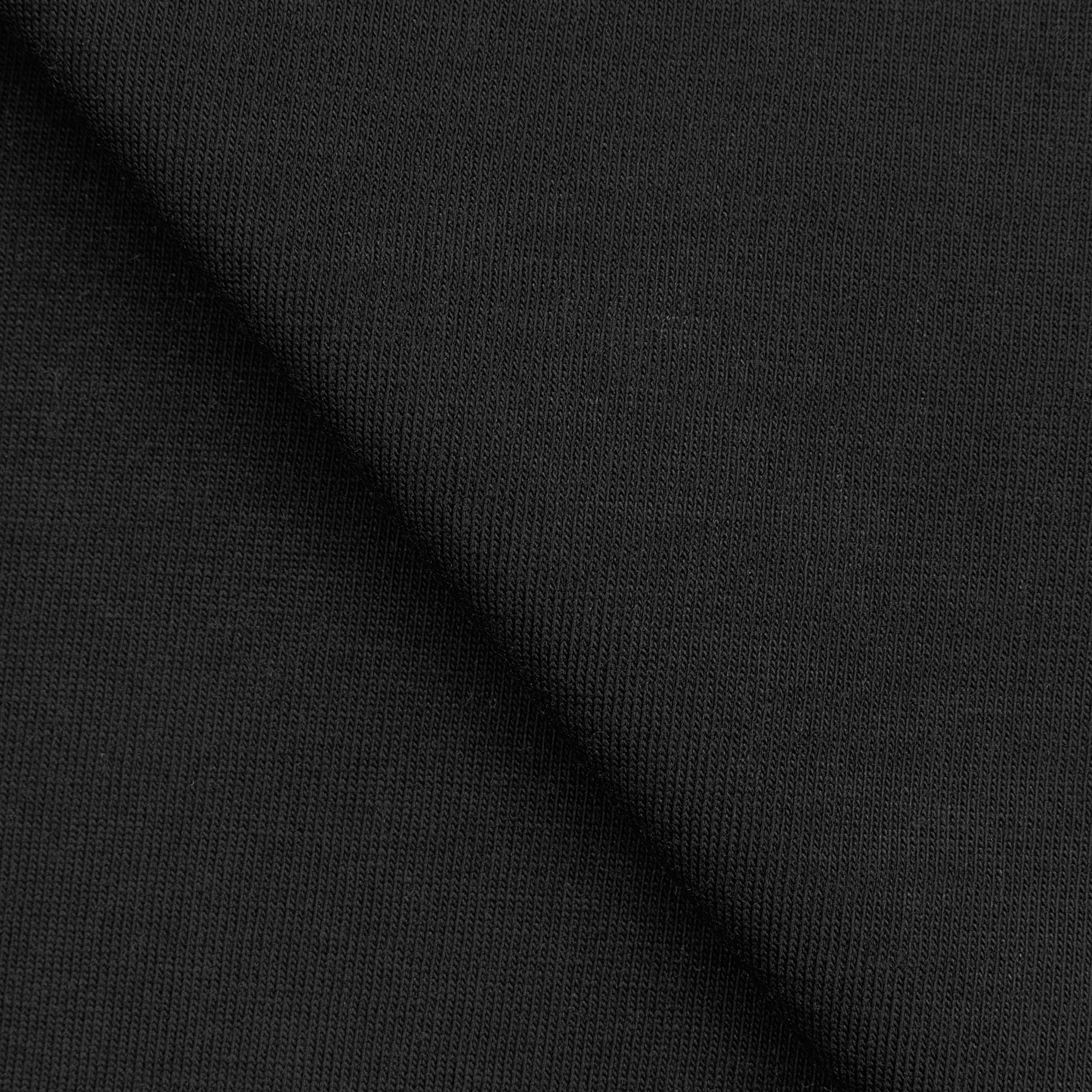 LIGHTWEIGHT COTTON SINGLE JERSEY FABRIC - BLACK - 140 GSM