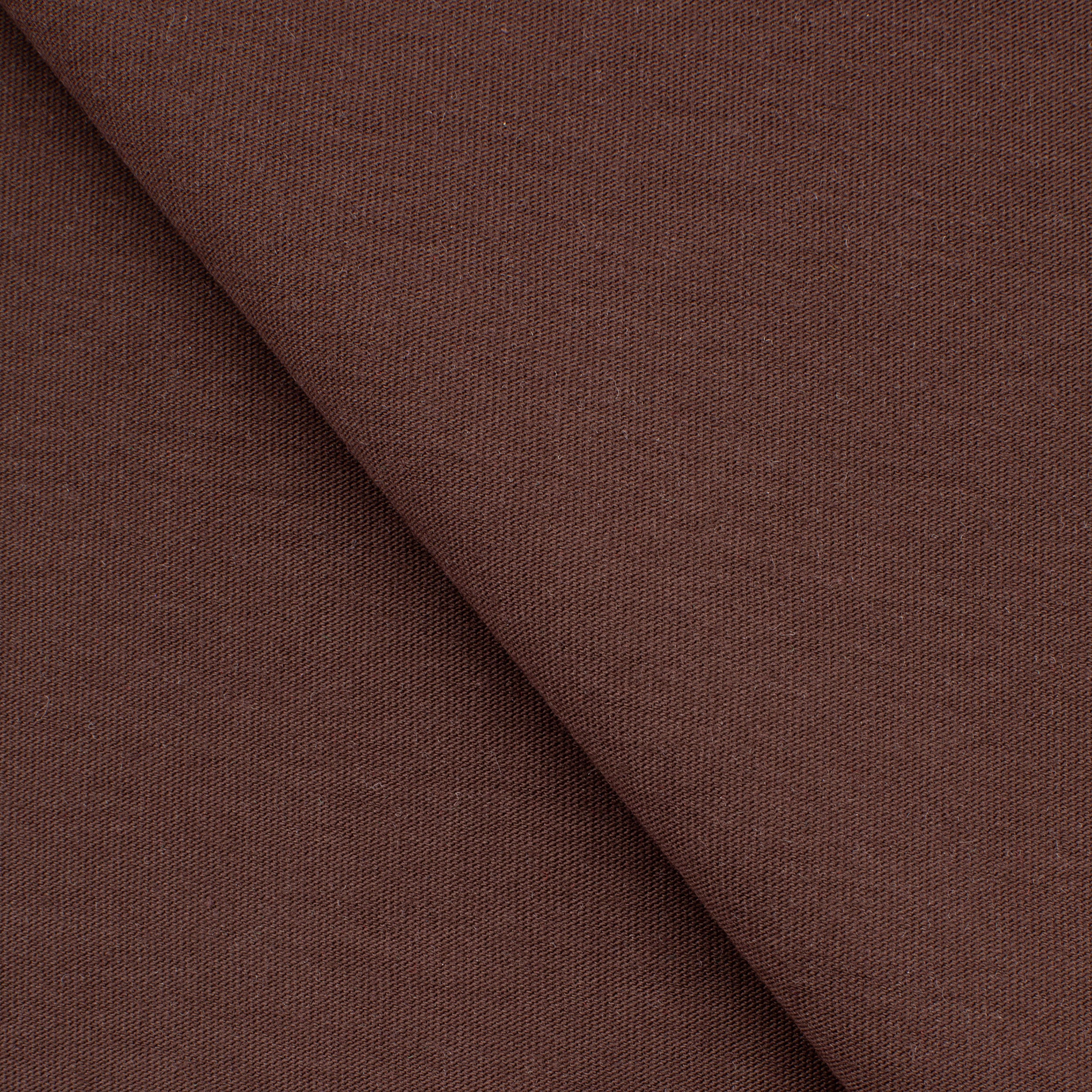 LIGHTWEIGHT COTTON SINGLE JERSEY FABRIC - COFFEE BROWN - 140 GSM