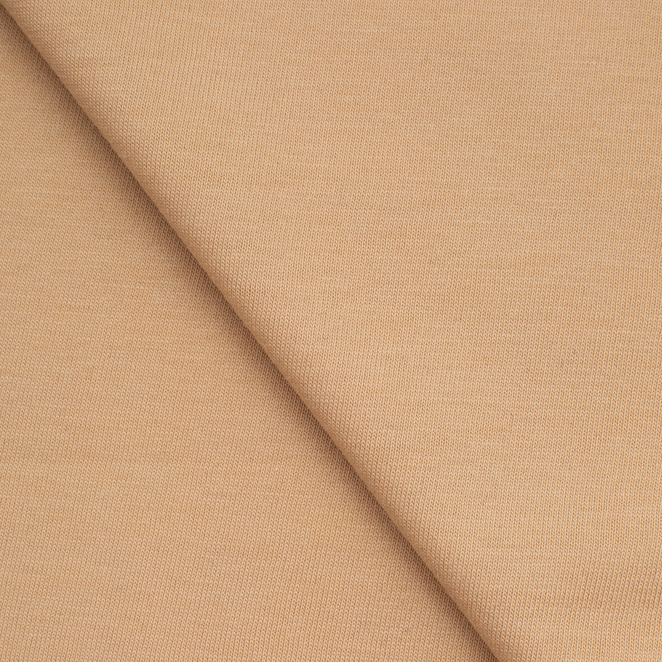 LIGHTWEIGHT COTTON SINGLE JERSEY FABRIC - CREAM - 140 GSM