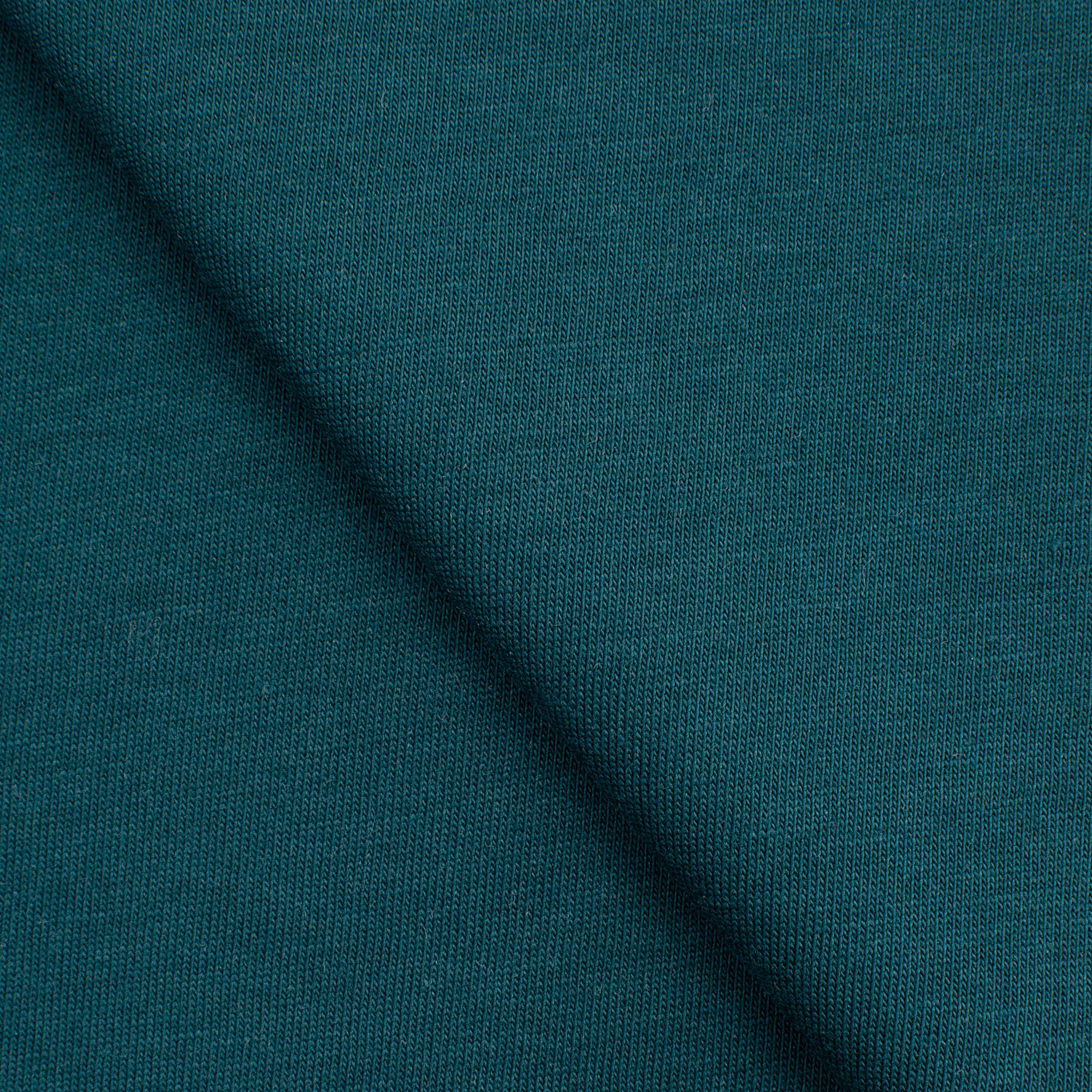 LIGHTWEIGHT COTTON SINGLE JERSEY FABRIC - DARK TEAL - 140 GSM