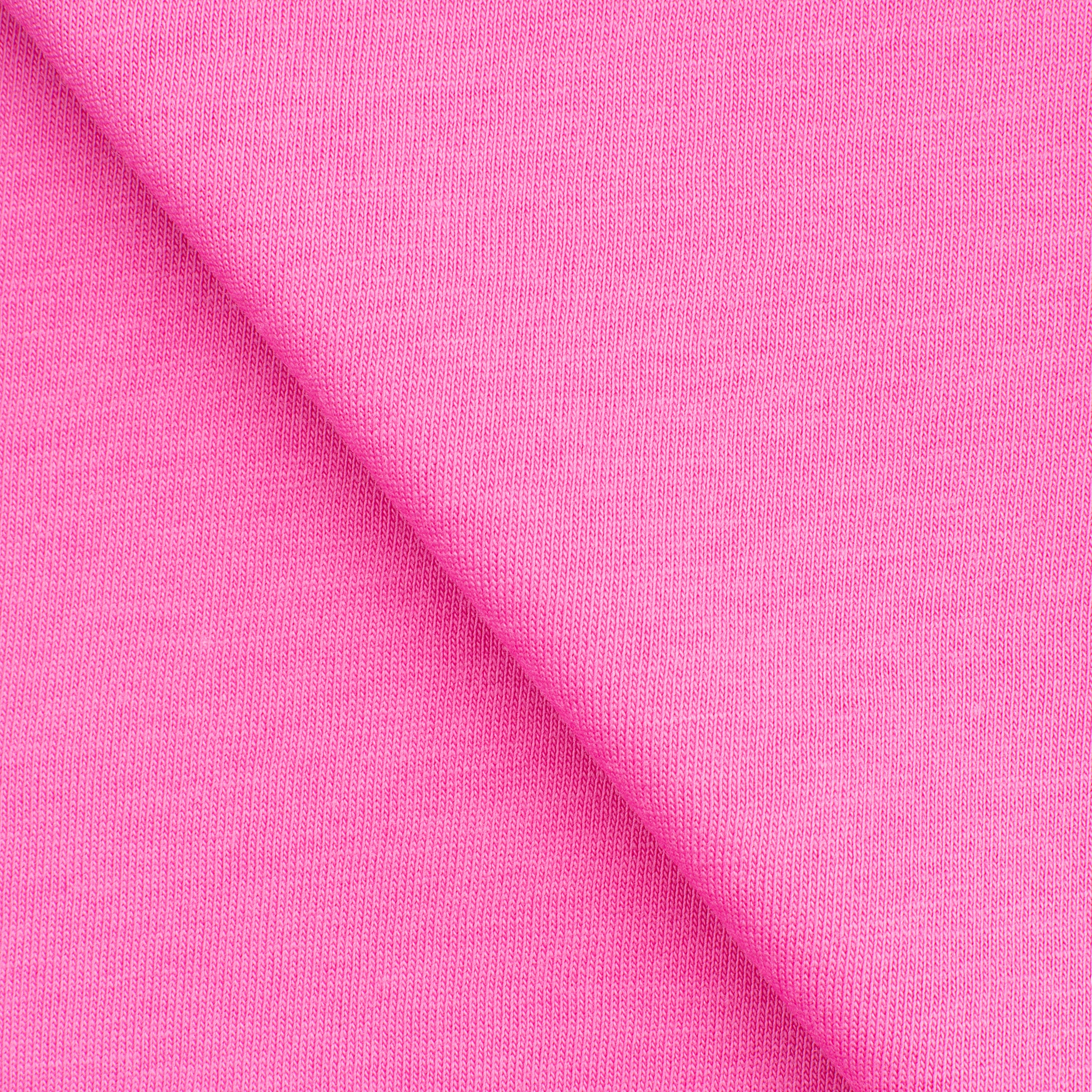 LIGHTWEIGHT COTTON SINGLE JERSEY FABRIC - VIVID PINK - 140 GSM