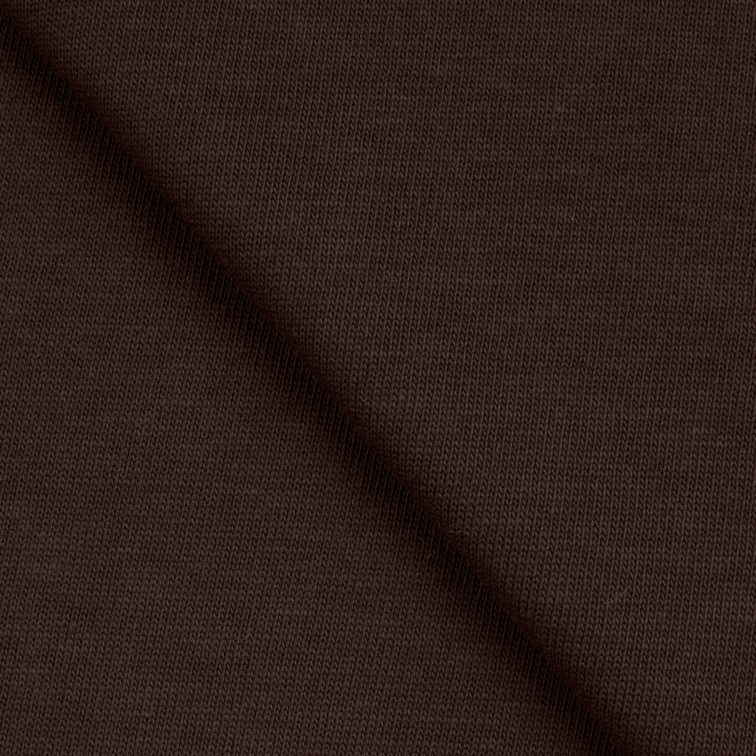 EXTRA HEAVY COTTON SINGLE JERSEY FABRIC - COFFEE BROWN - 300 GSM