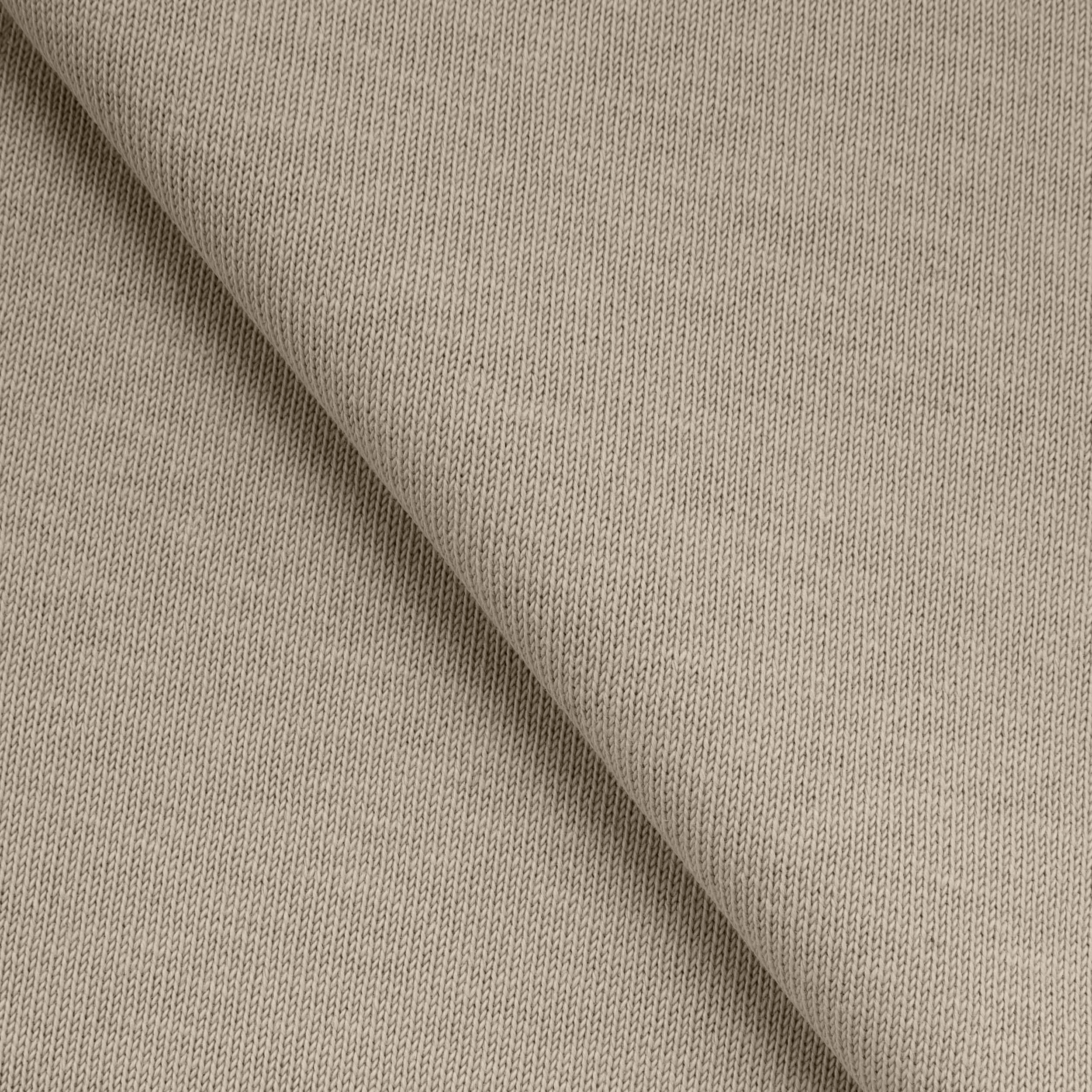 EXTRA HEAVY COTTON SINGLE JERSEY FABRIC - GREIGE TAUPE - 300 GSM