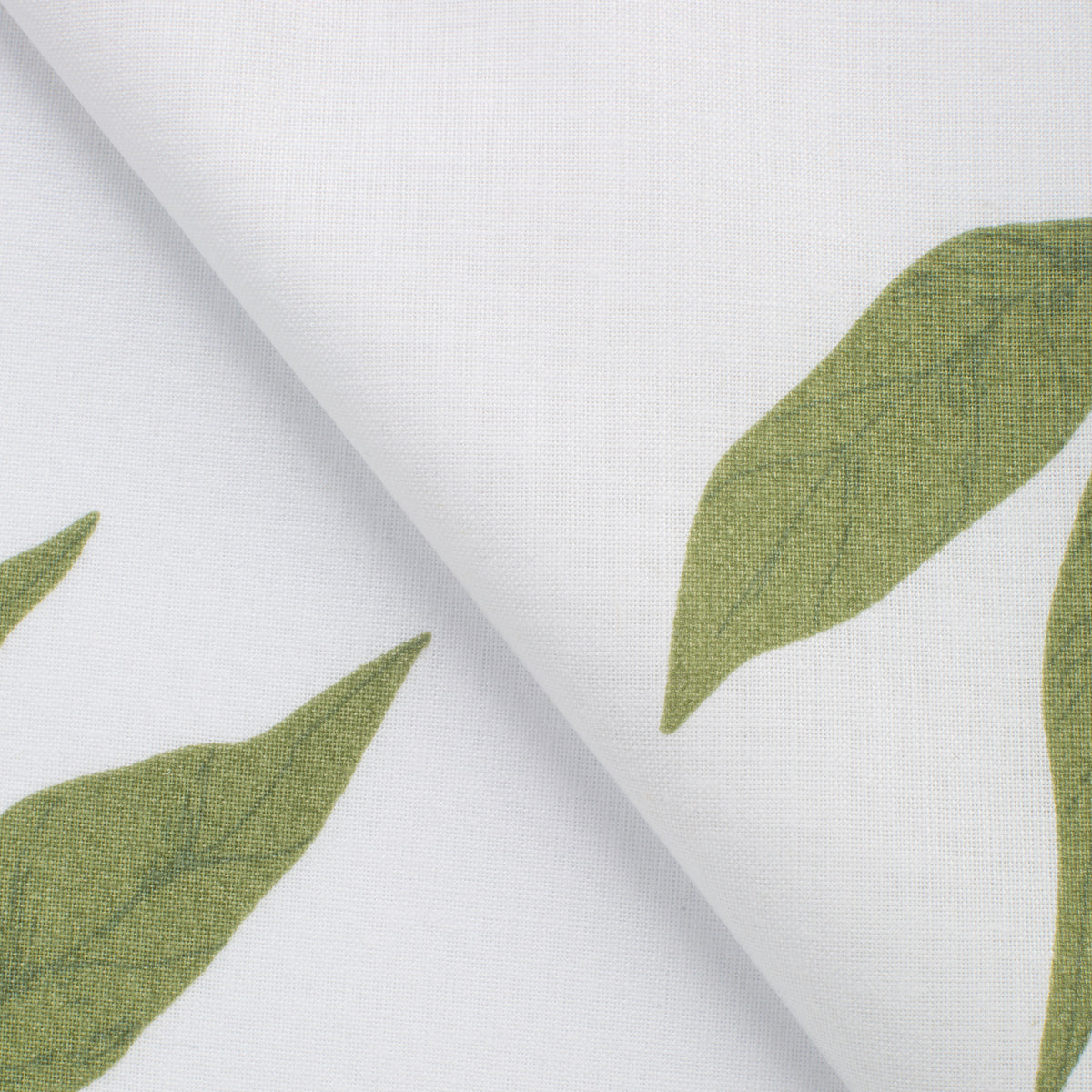 PRINTED COTTON POPLIN FABRIC - WATERCOLOR LEAVES PRINT - 125 GSM