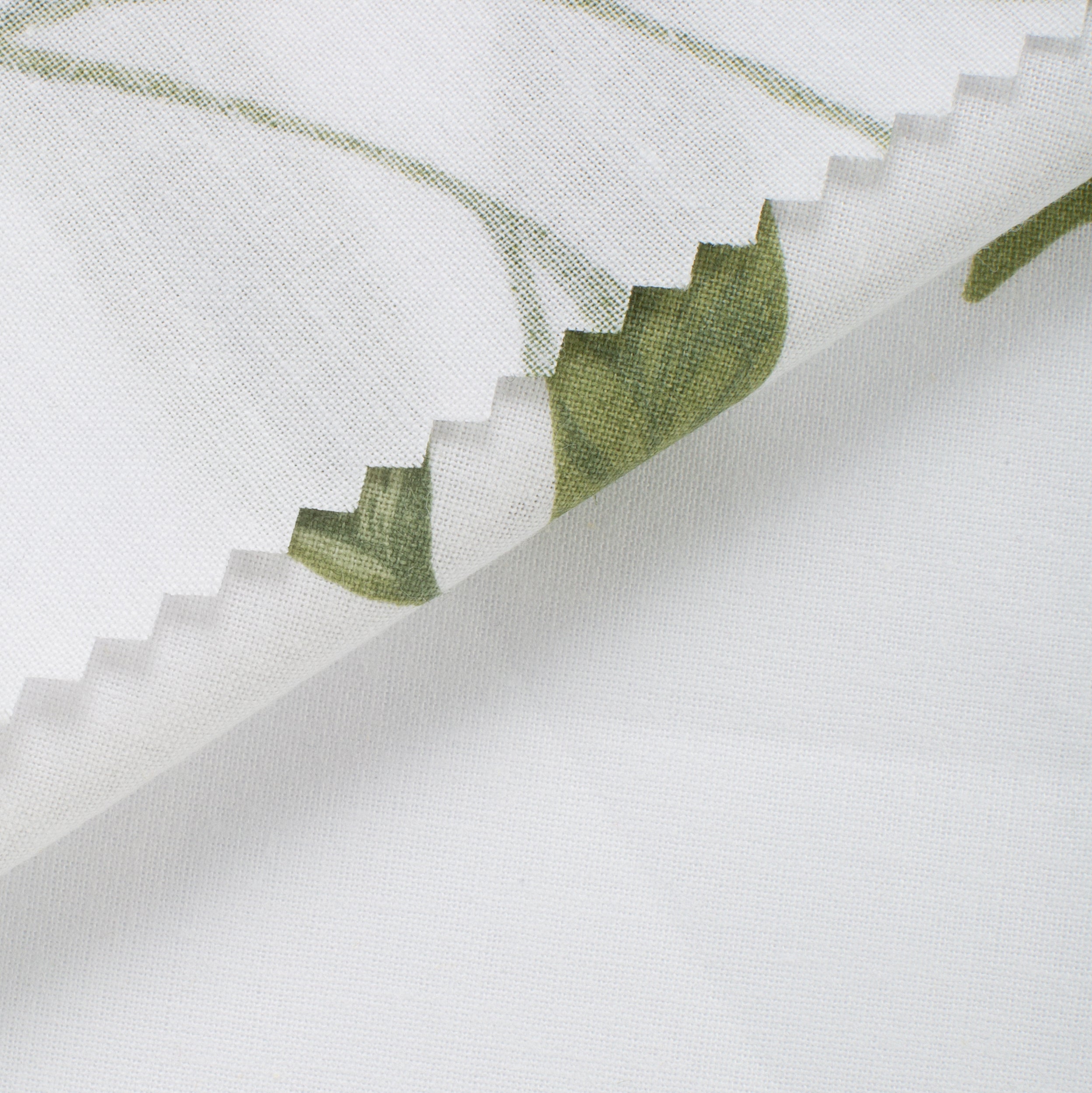PRINTED COTTON POPLIN FABRIC - WATERCOLOR LEAVES PRINT - 125 GSM