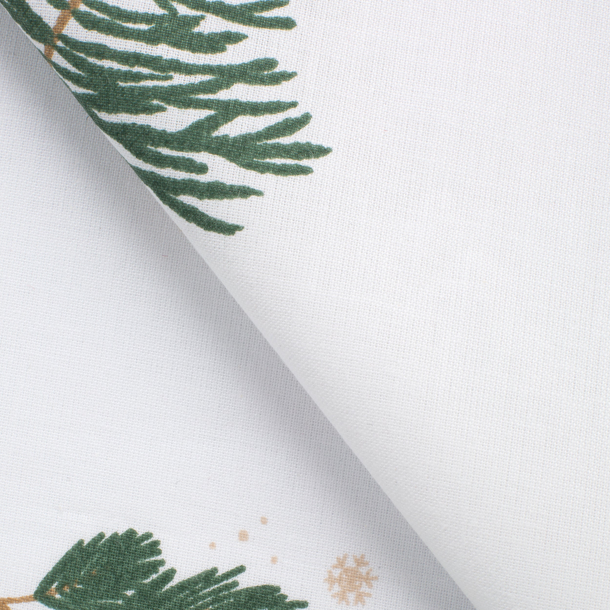 PRINTED COTTON POPLIN FABRIC - CHRISTMAS FOREST PRINT - 125 GSM