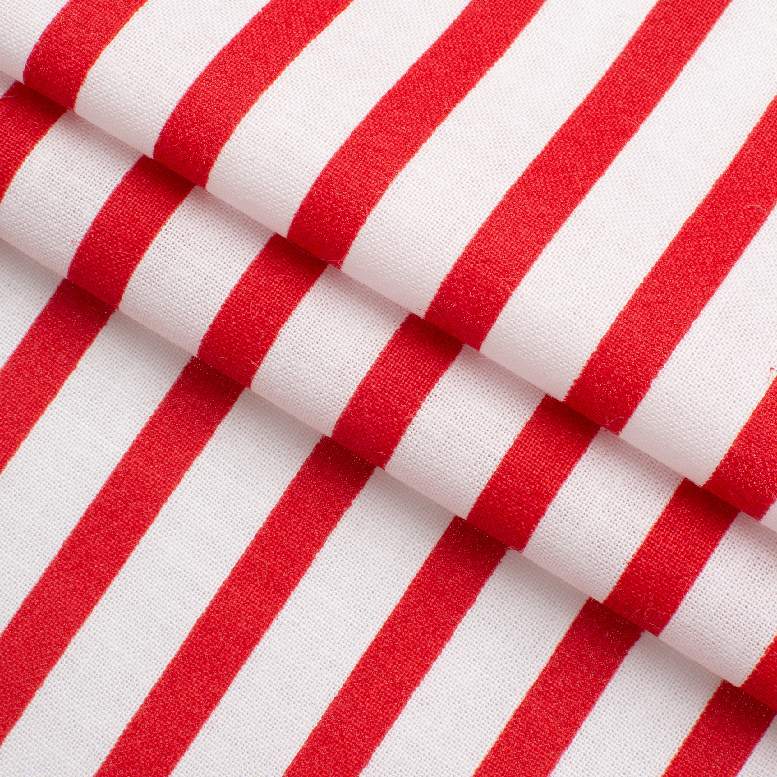 4.2 OZ COTTON POPLIN - PRINTED - RED/WHITE STRIPES