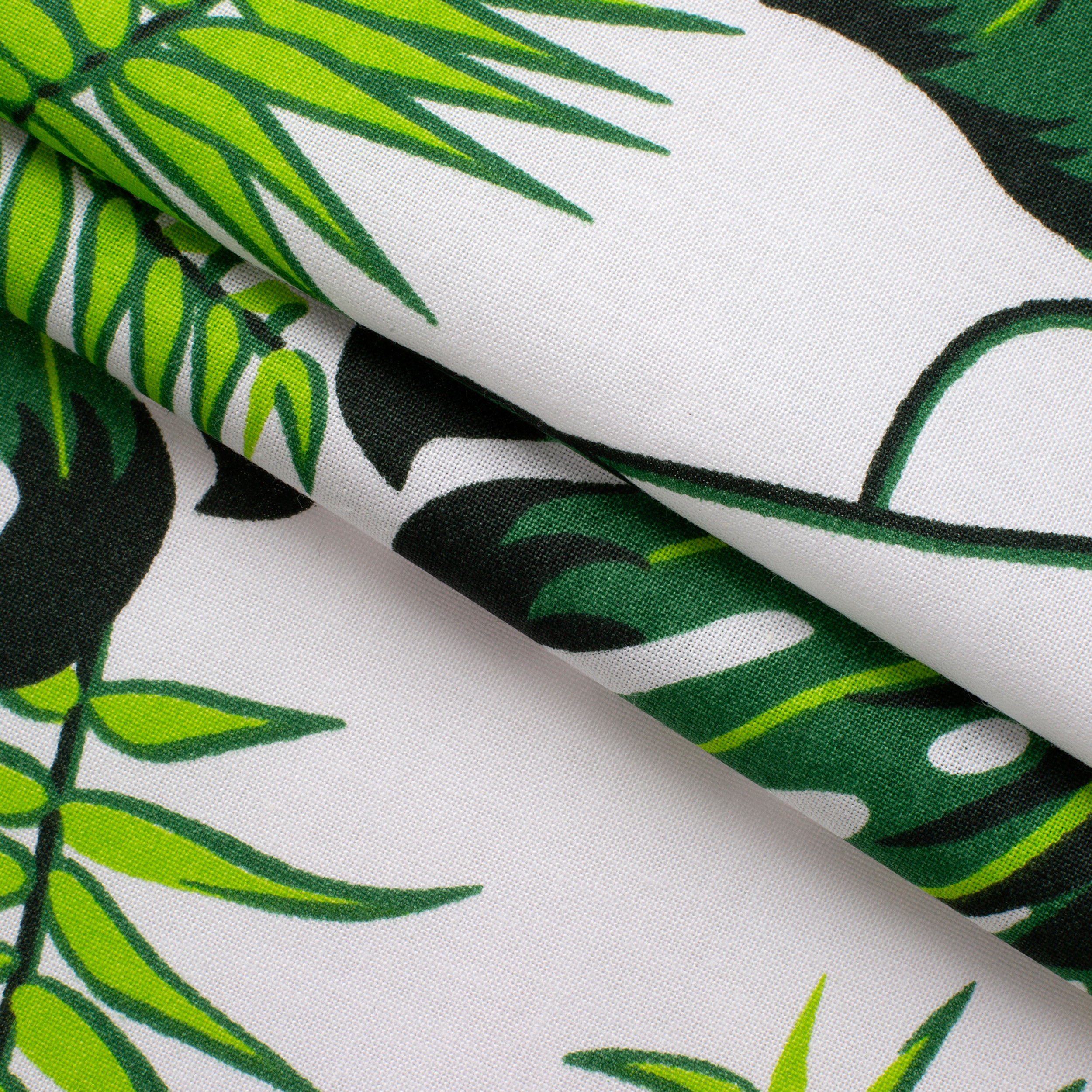 4.2 OZ COTTON POPLIN - PRINTED - FLOWER LEAVES