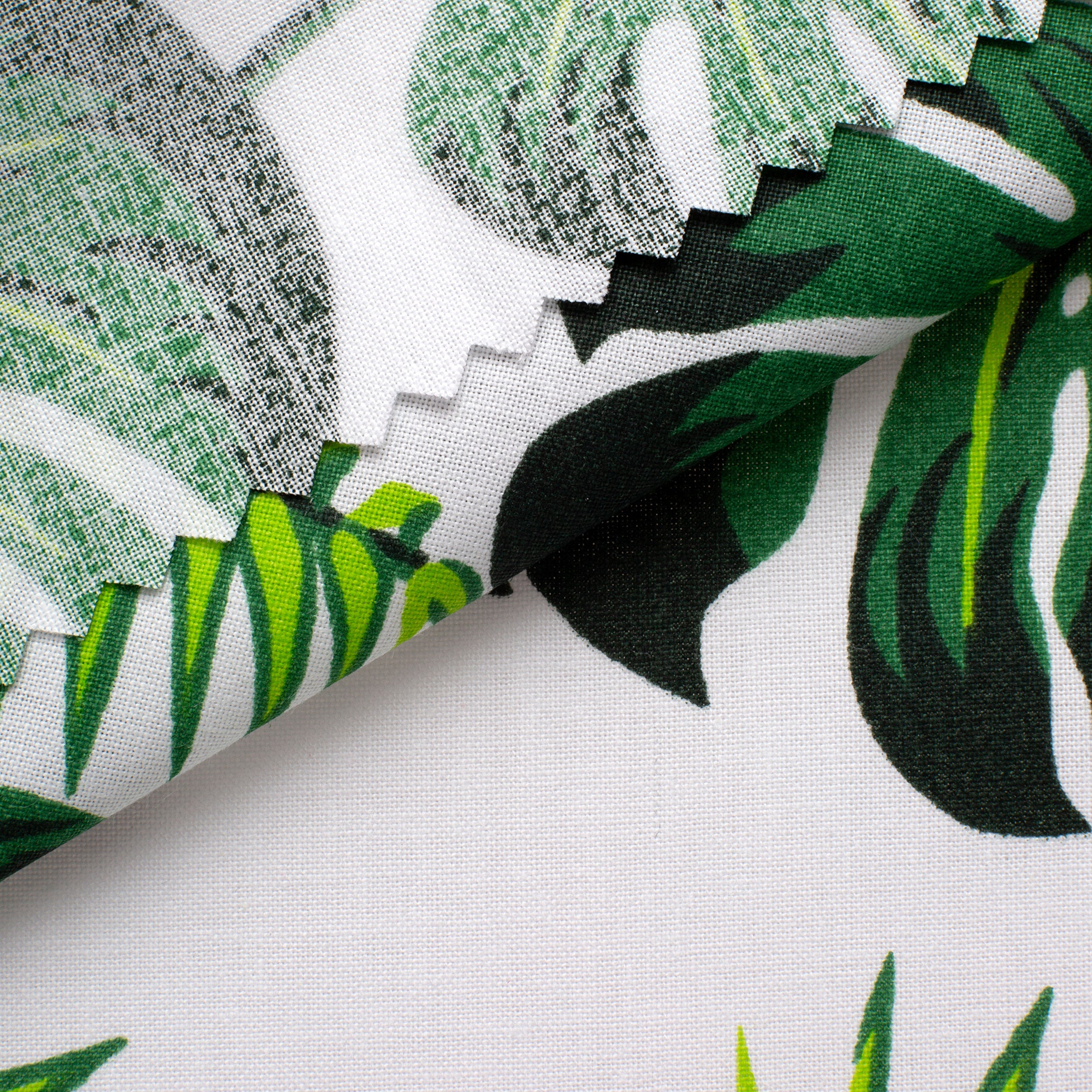 4.2 OZ COTTON POPLIN - PRINTED - FLOWER LEAVES