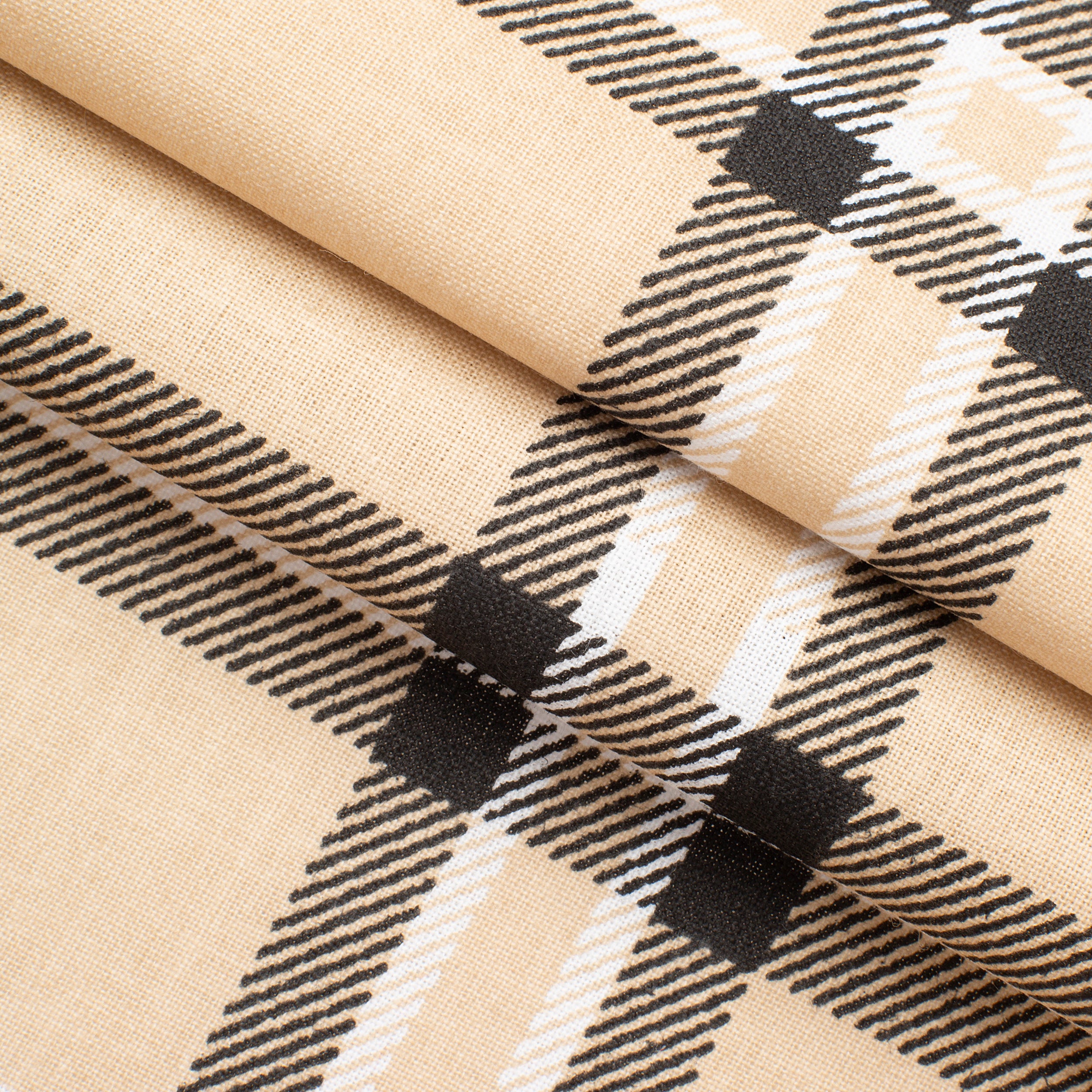 4.2 OZ COTTON POPLIN - ORANGE/RED/BLACK PLAID