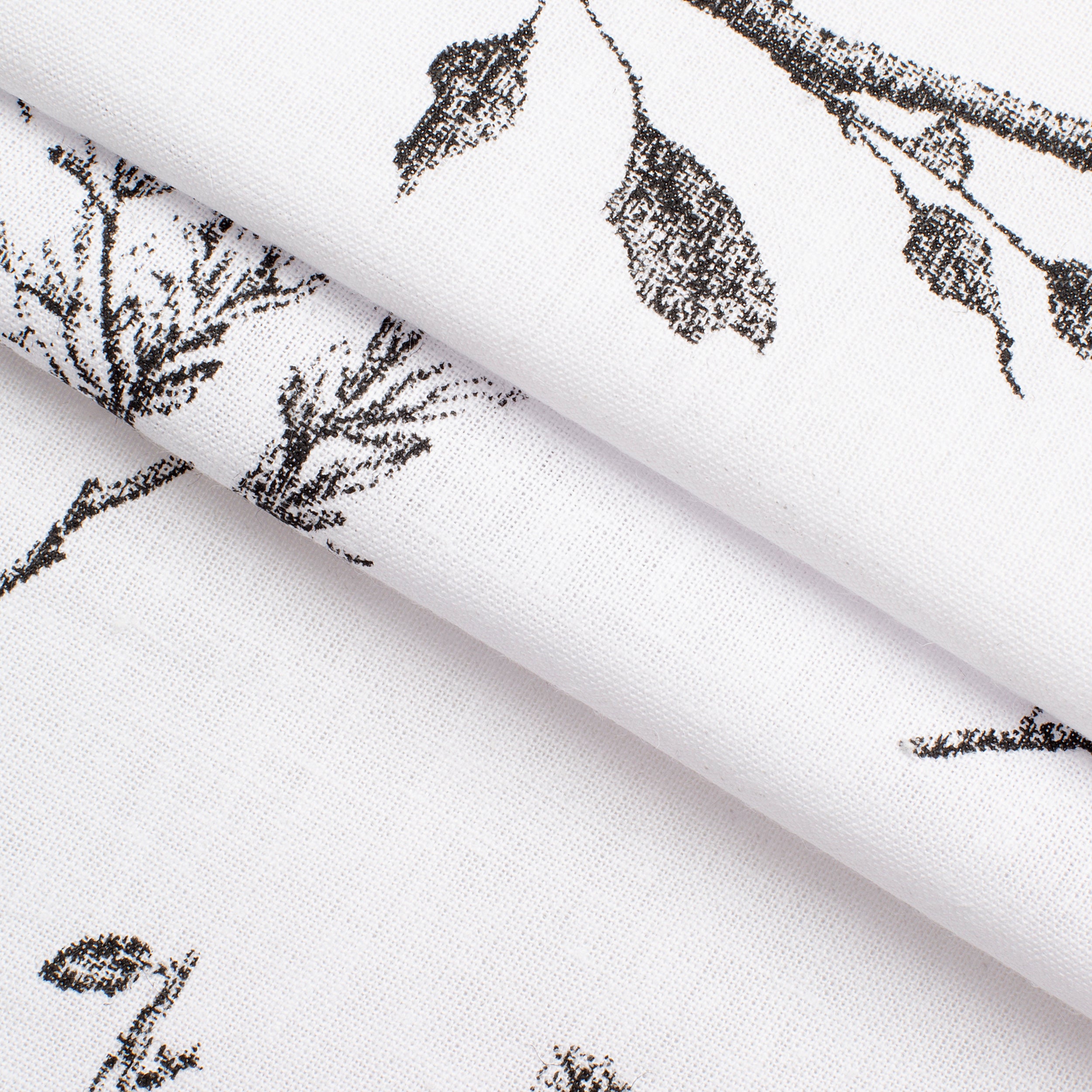 PRINTED COTTON SEERSUCKER FABRIC - FOREST BRANCHES PRINT - 160 GSM