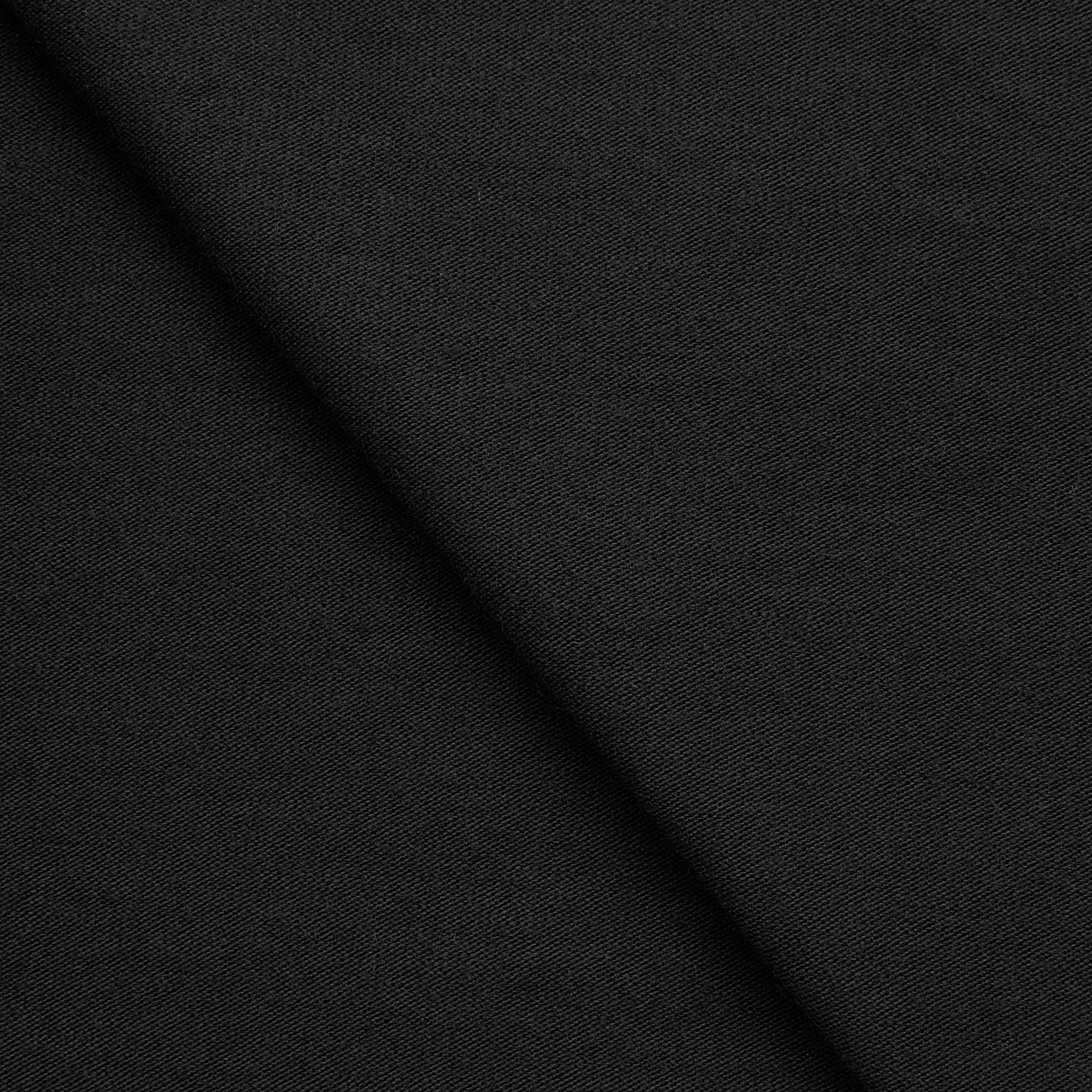 BAMBOO 1X1 RIB KNIT FABRIC WITH ELASTANE - BLACK - 250 GSM