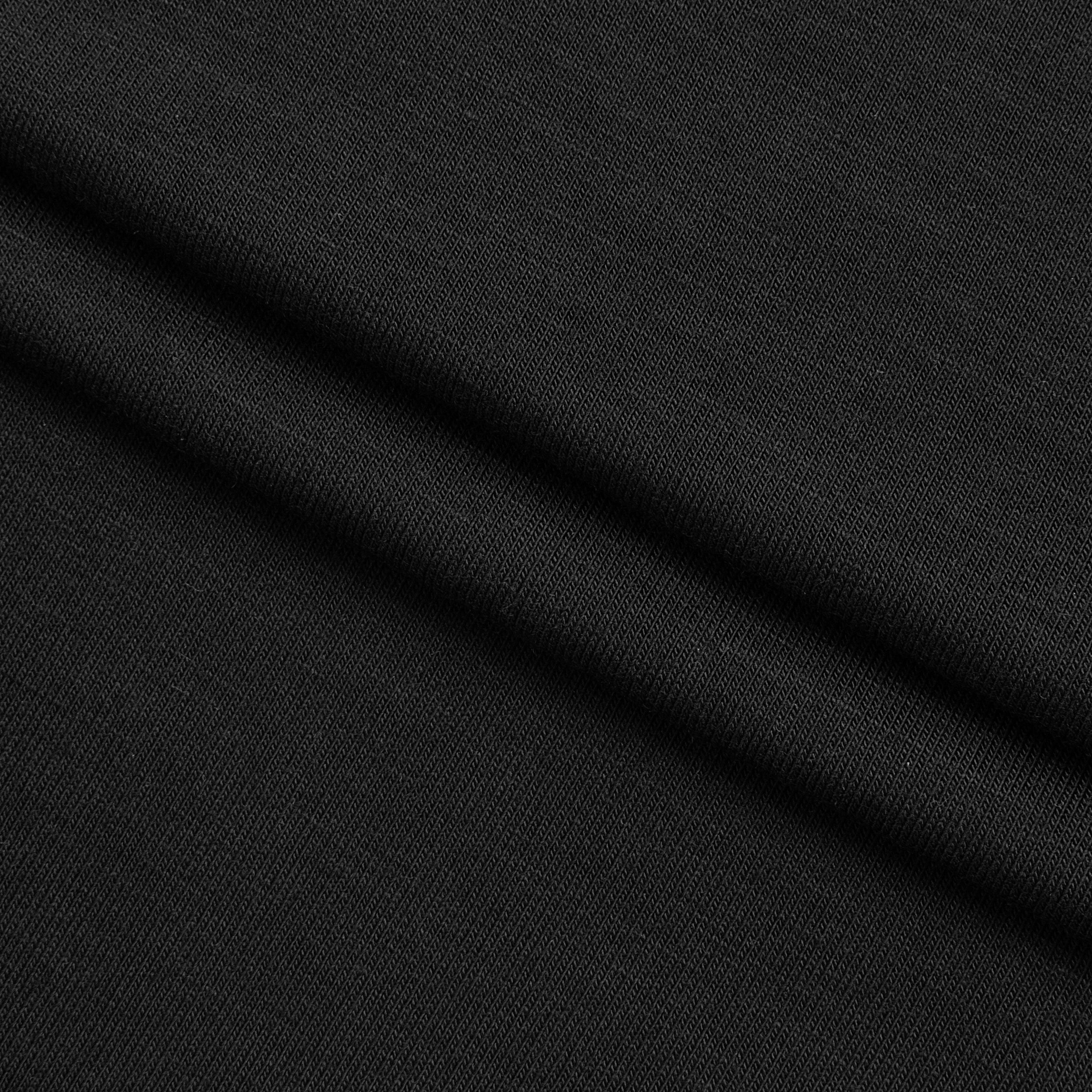 BAMBOO 1X1 RIB KNIT FABRIC WITH ELASTANE - BLACK - 250 GSM