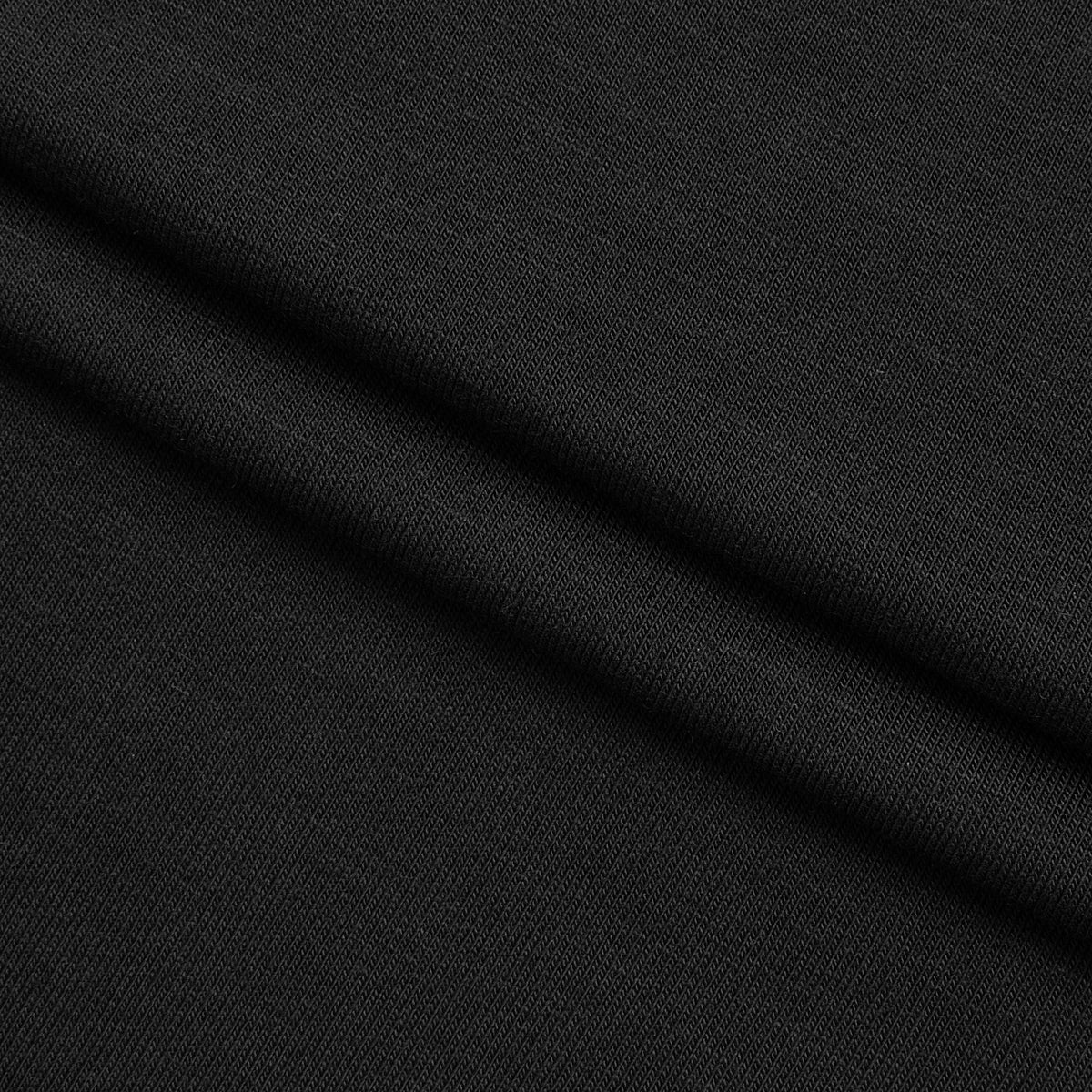 BAMBOO 1X1 RIB KNIT FABRIC WITH ELASTANE - BLACK - 250 GSM