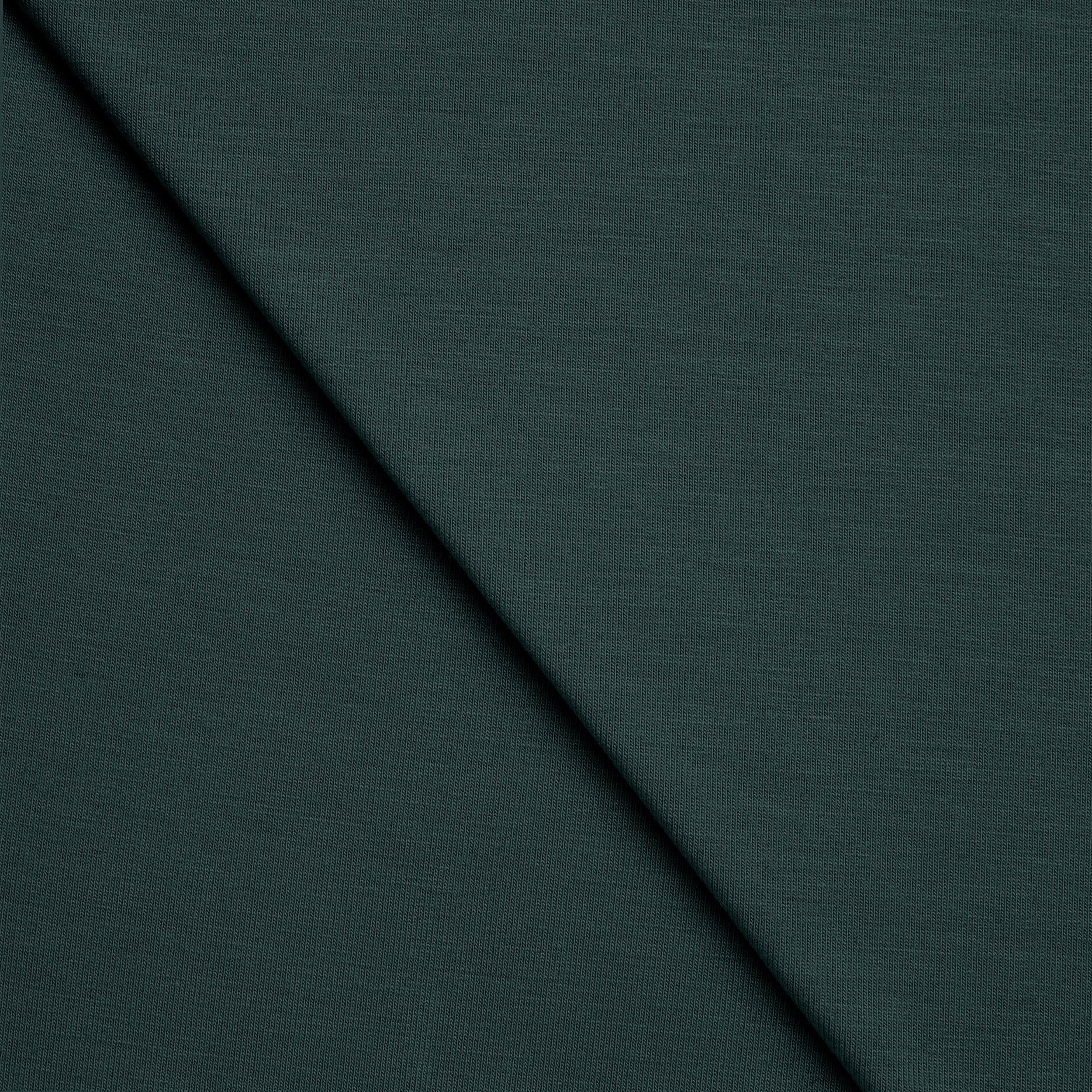 BAMBOO SINGLE JERSEY FABRIC WITH ELASTANE - FOREST GREEN - 210 GSM