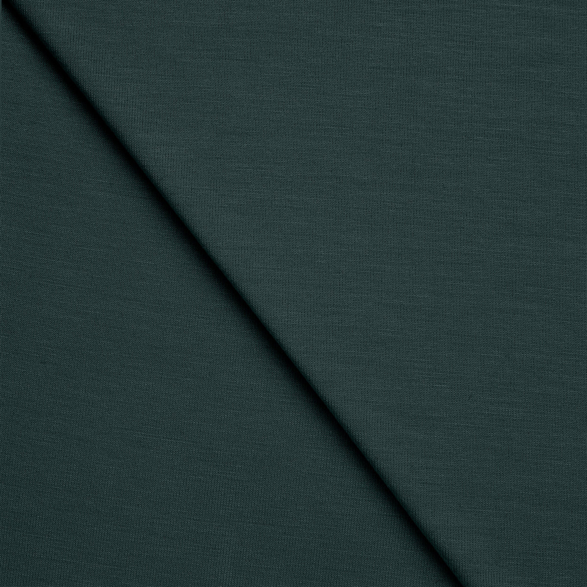 BAMBOO SINGLE JERSEY FABRIC WITH ELASTANE - FOREST GREEN - 210 GSM