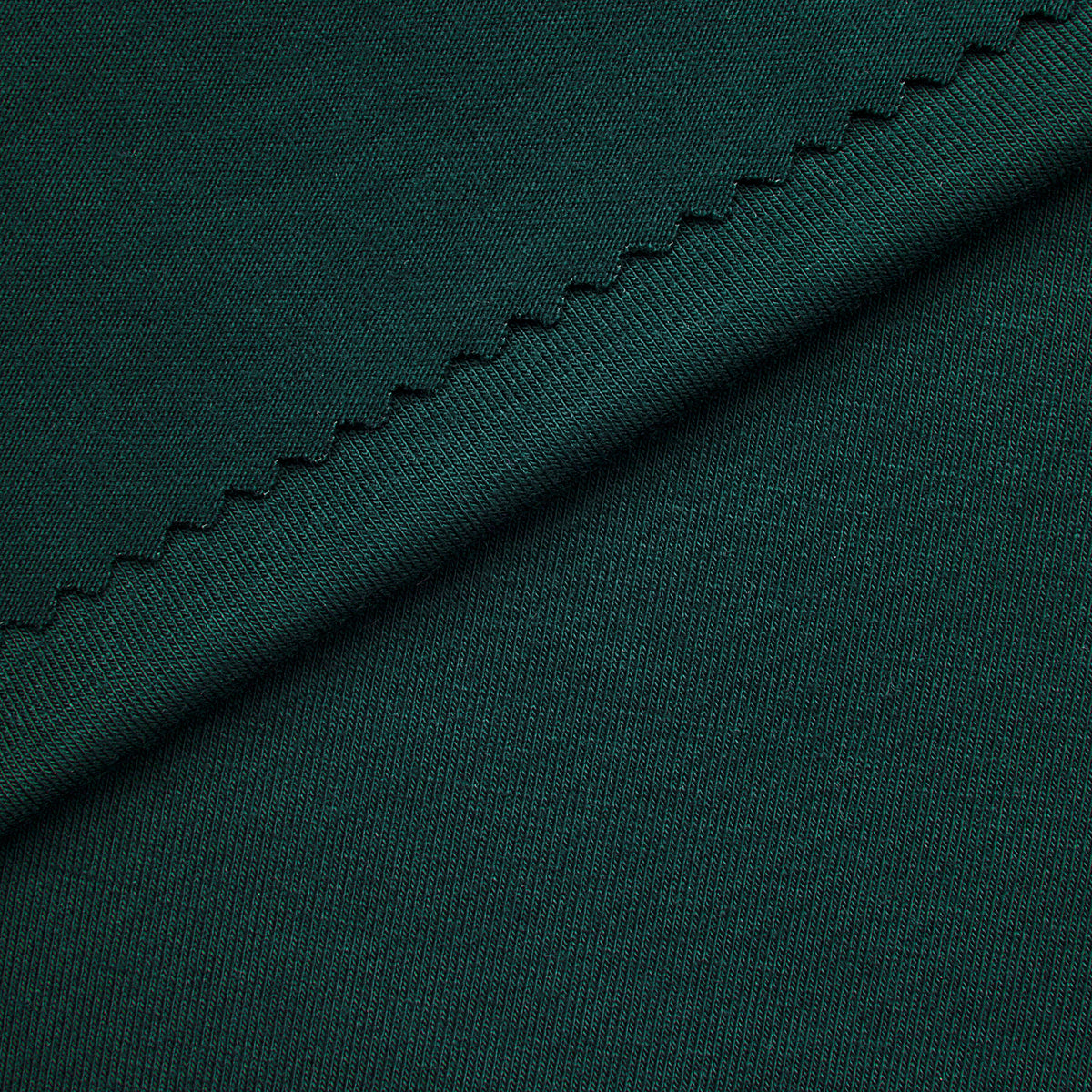 BAMBOO 1X1 RIB KNIT FABRIC WITH ELASTANE - FOREST GREEN - 250 GSM