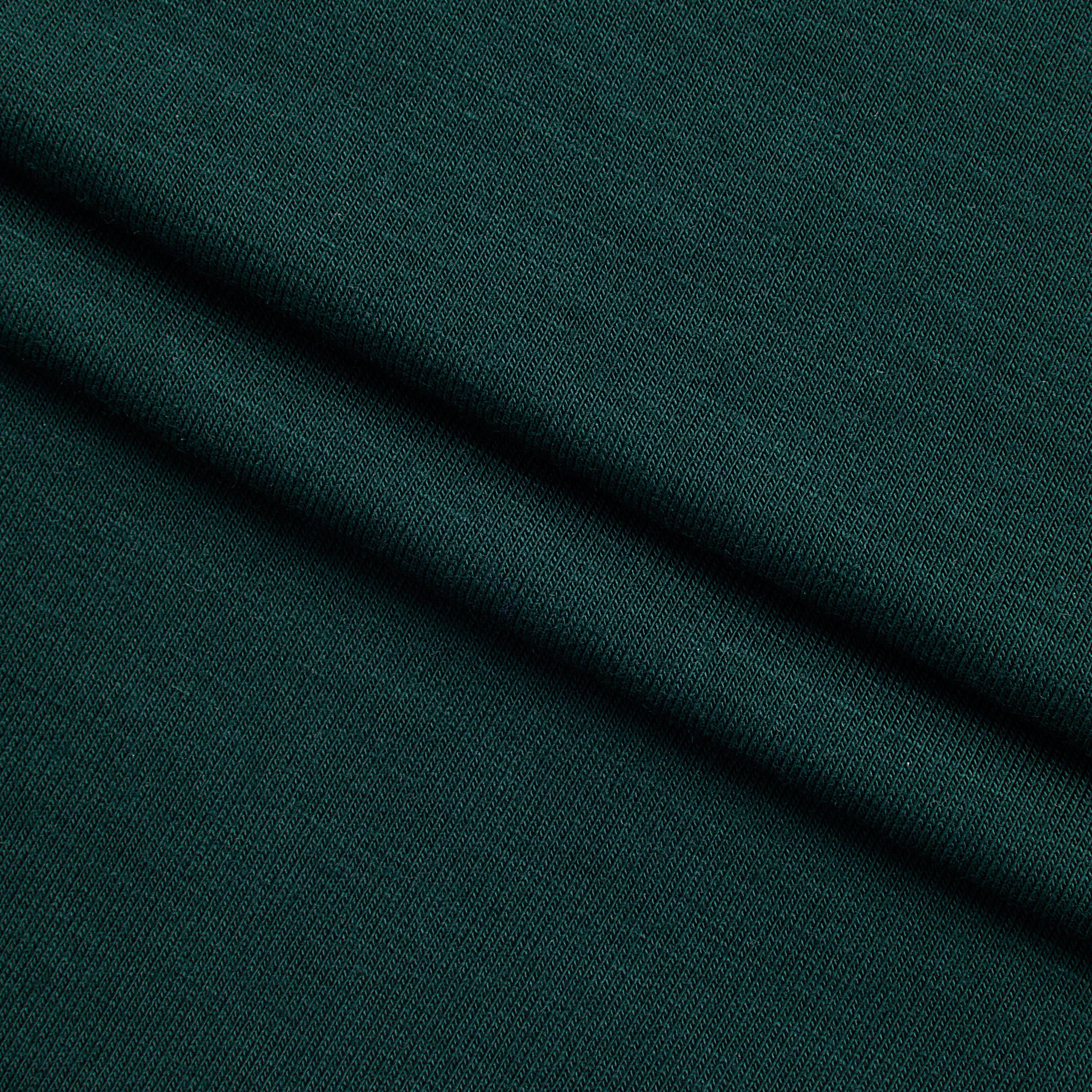 BAMBOO 2X1 RIB KNIT FABRIC WITH ELASTANE - FOREST GREEN - 260 GSM