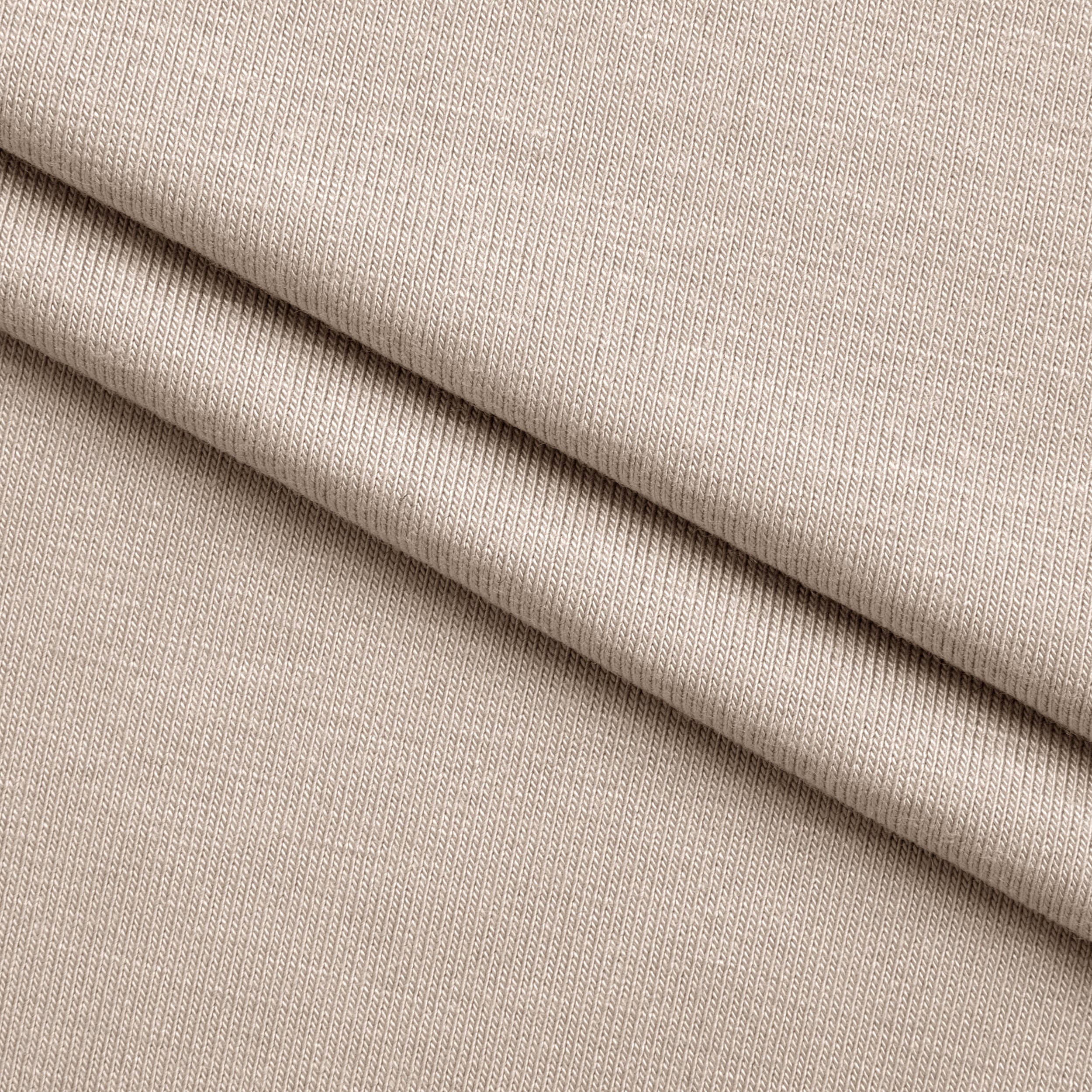 BAMBOO SINGLE JERSEY FABRIC WITH ELASTANE - LIGHT BEIGE - 210 GSM