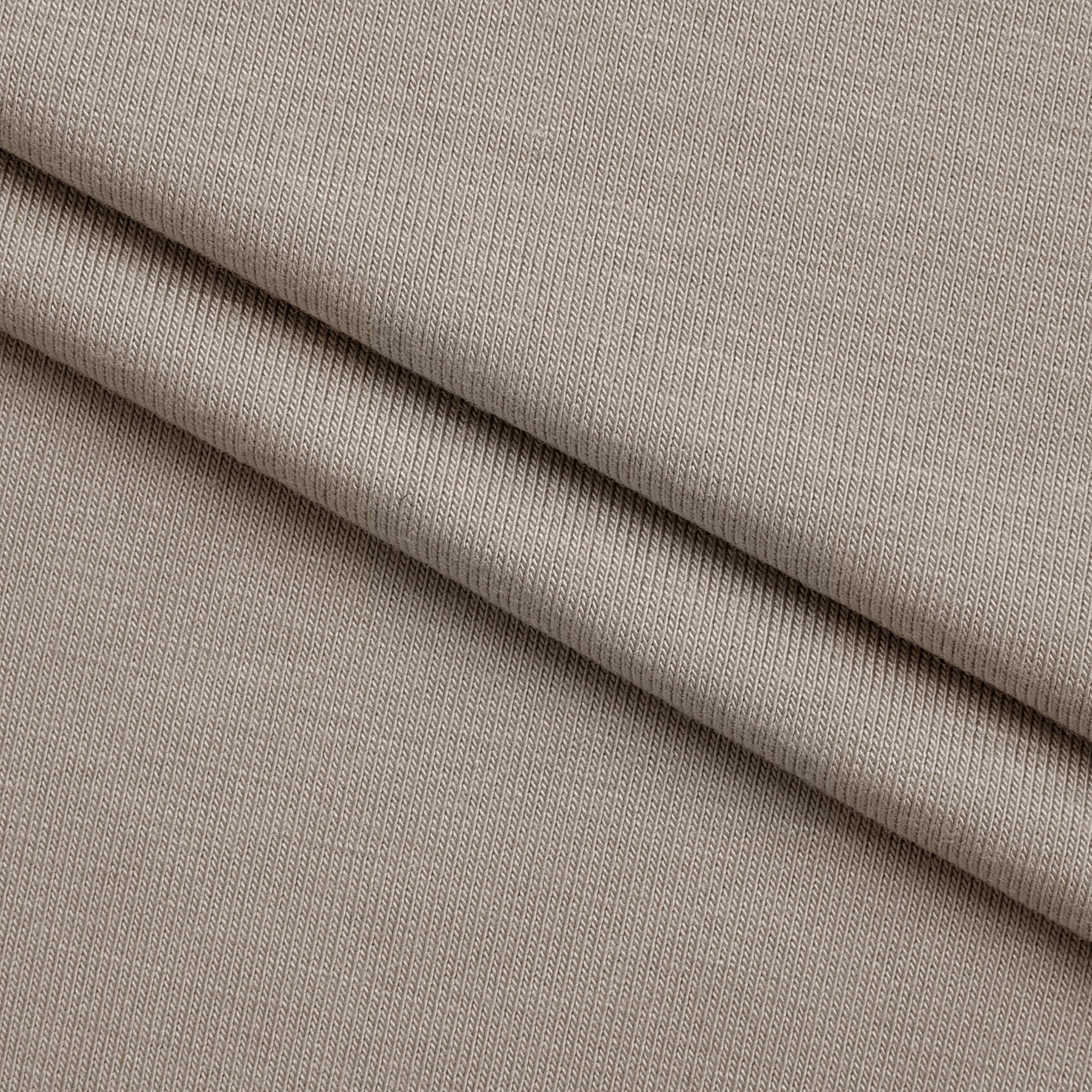BAMBOO 2X1 RIB KNIT FABRIC WITH ELASTANE - LIGHT BEIGE - 260 GSM
