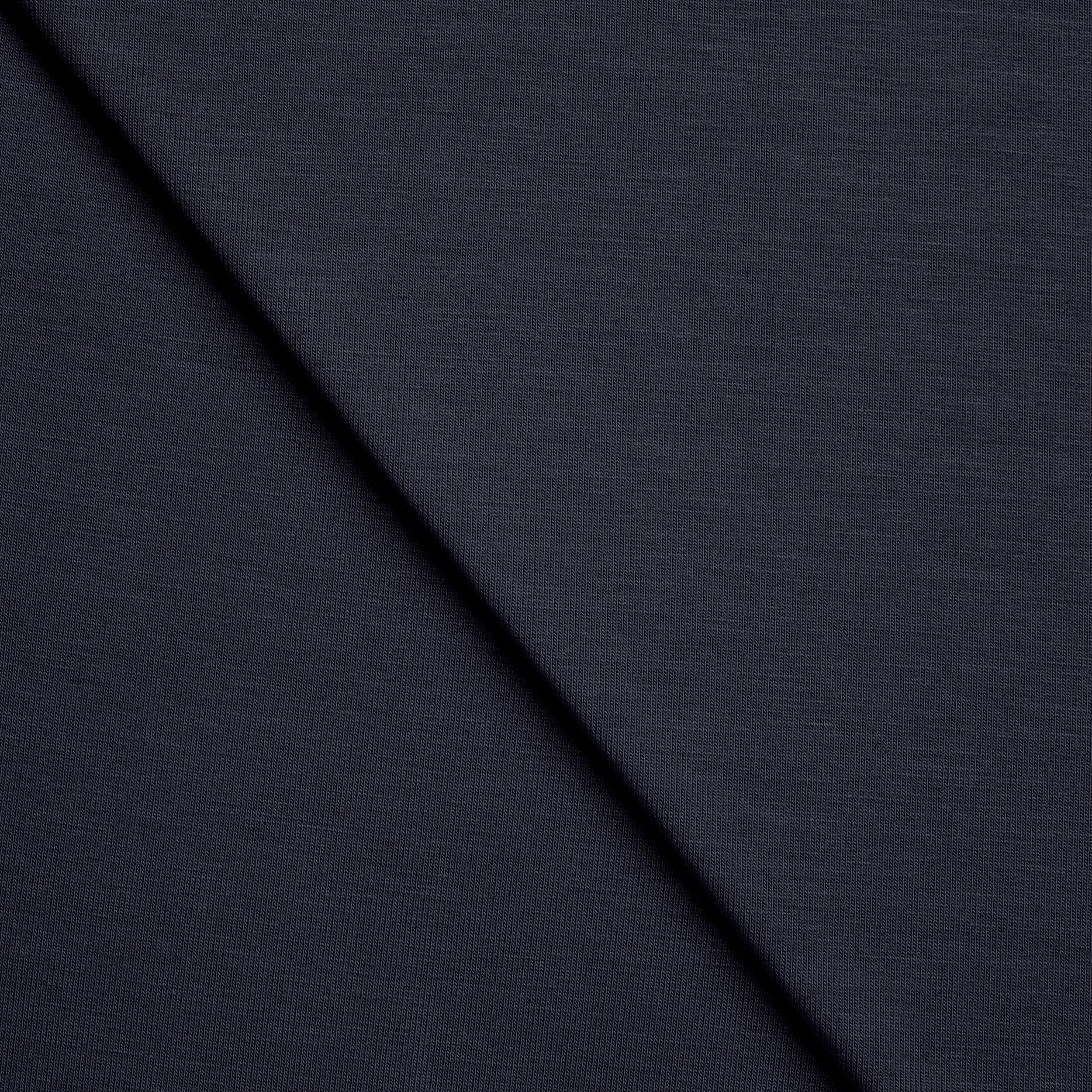 BAMBOO SINGLE JERSEY FABRIC WITH ELASTANE - NAVY BLUE - 210 GSM