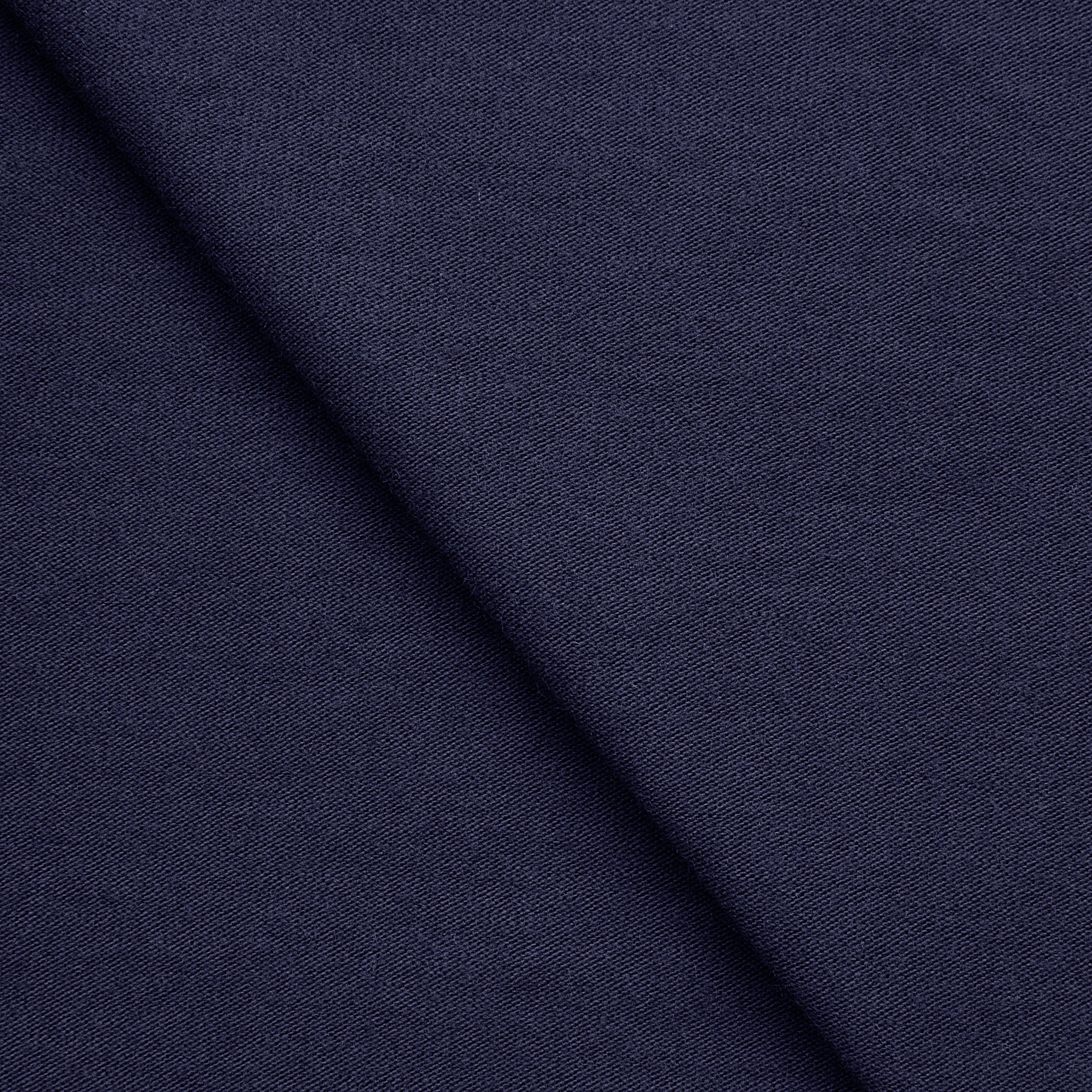 BAMBOO 2X1 RIB KNIT FABRIC WITH ELASTANE - NAVY BLUE - 260 GSM