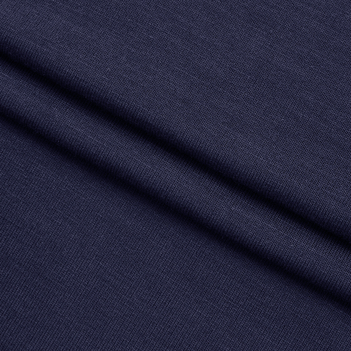 BAMBOO 2X1 RIB KNIT FABRIC WITH ELASTANE - NAVY BLUE - 260 GSM