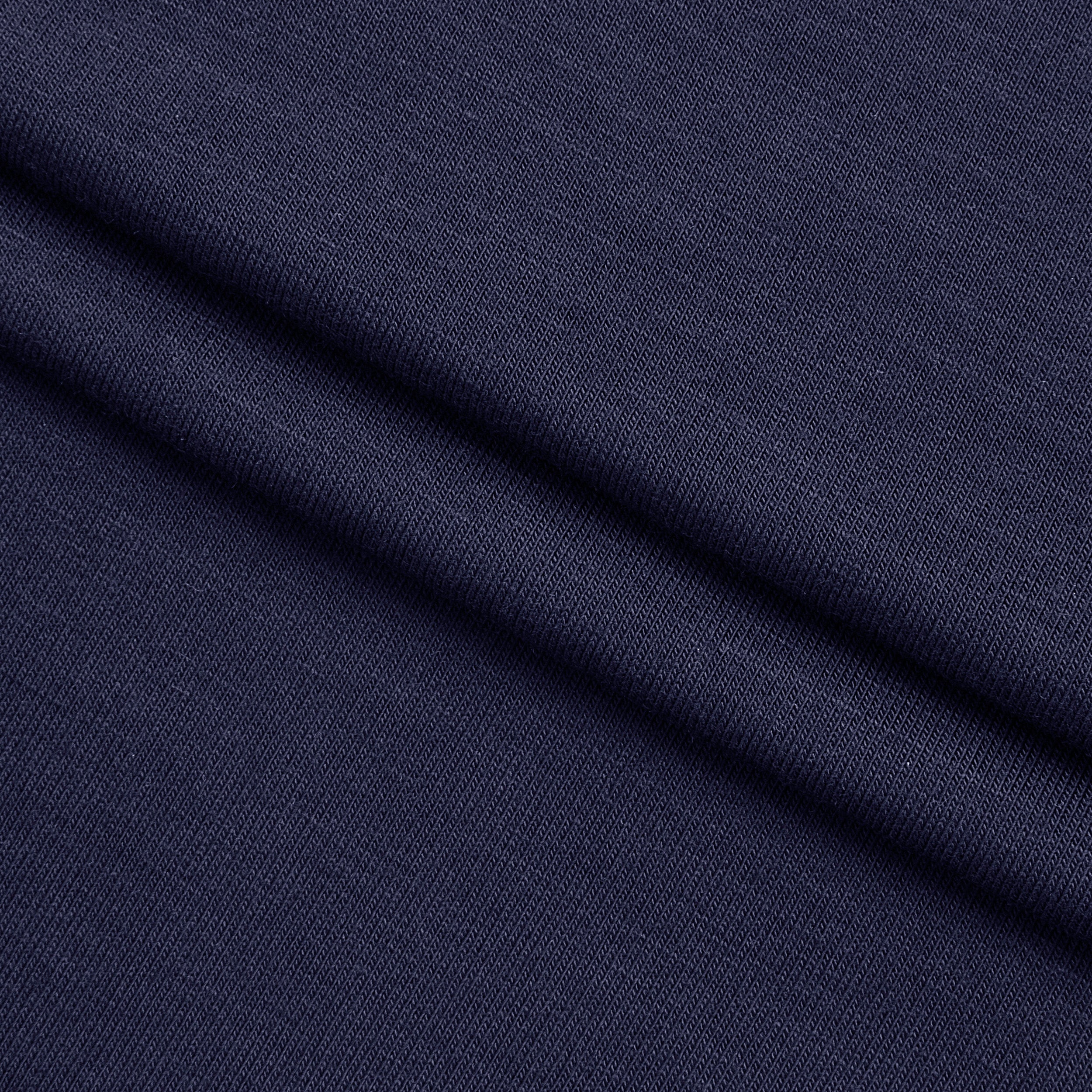 BAMBOO 1X1 RIB KNIT FABRIC WITH ELASTANE - NAVY BLUE - 250 GSM