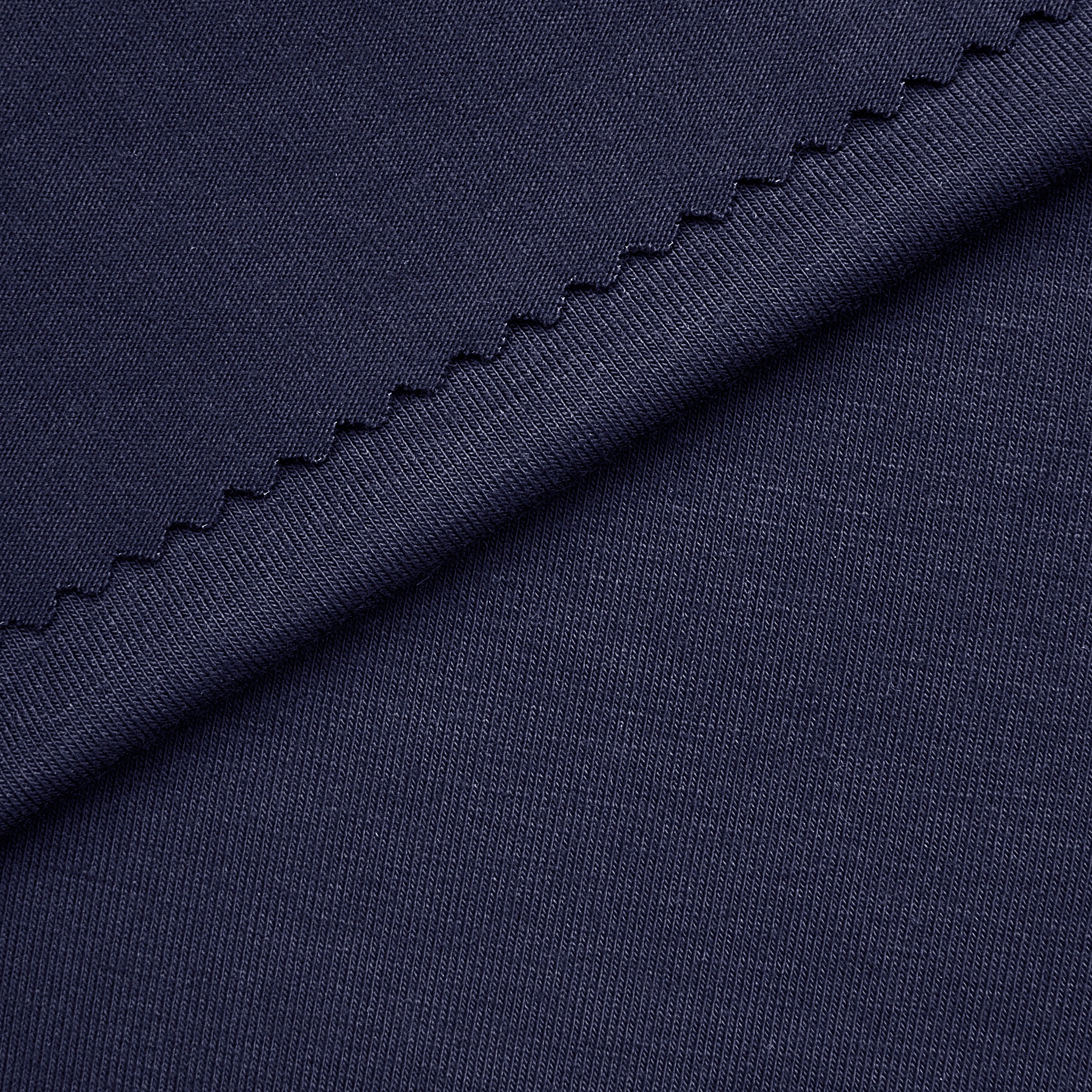 BAMBOO 2X1 RIB KNIT FABRIC WITH ELASTANE - NAVY BLUE - 260 GSM