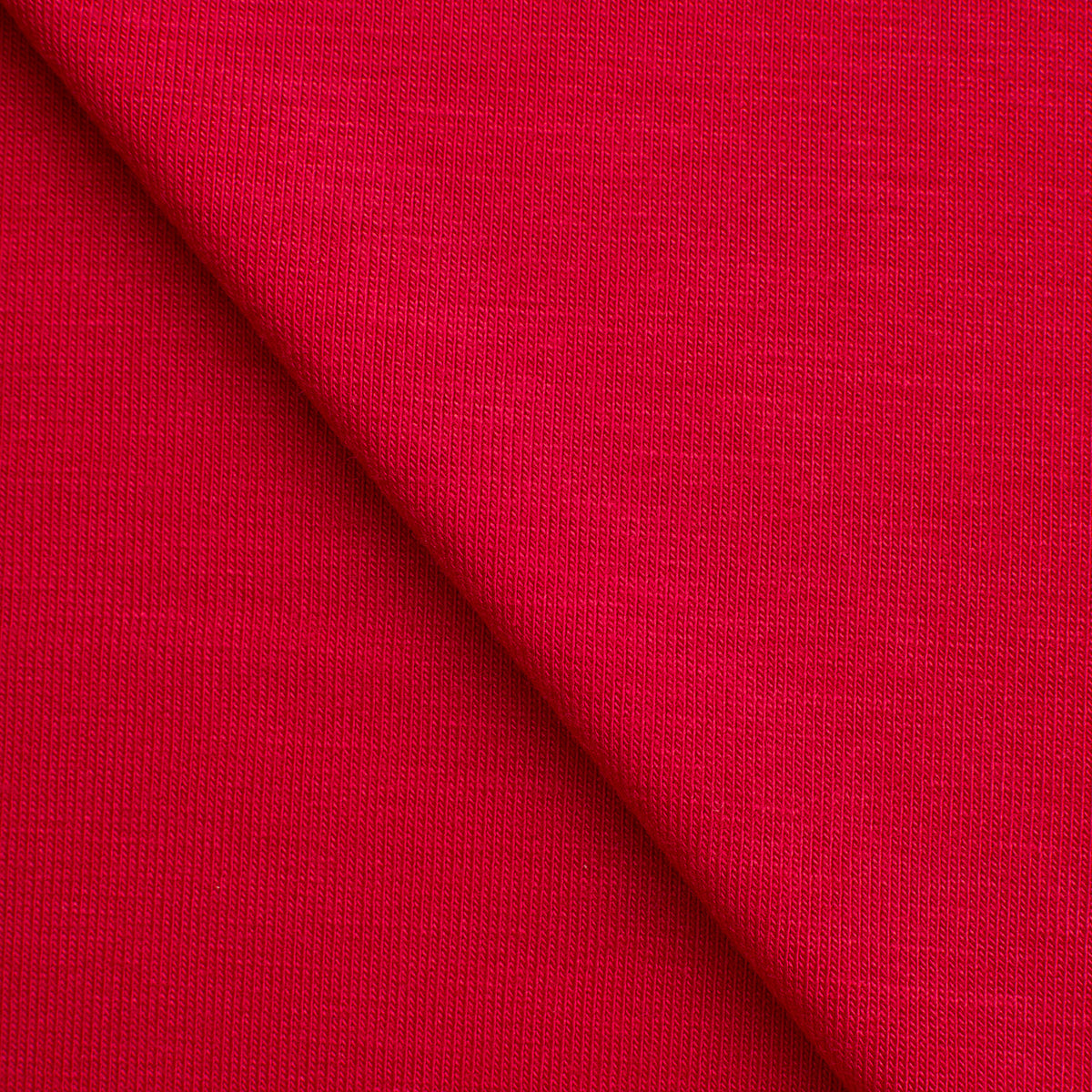 BAMBOO 1X1 RIB KNIT FABRIC WITH ELASTANE - RASPBERRY PINK - 250 GSM