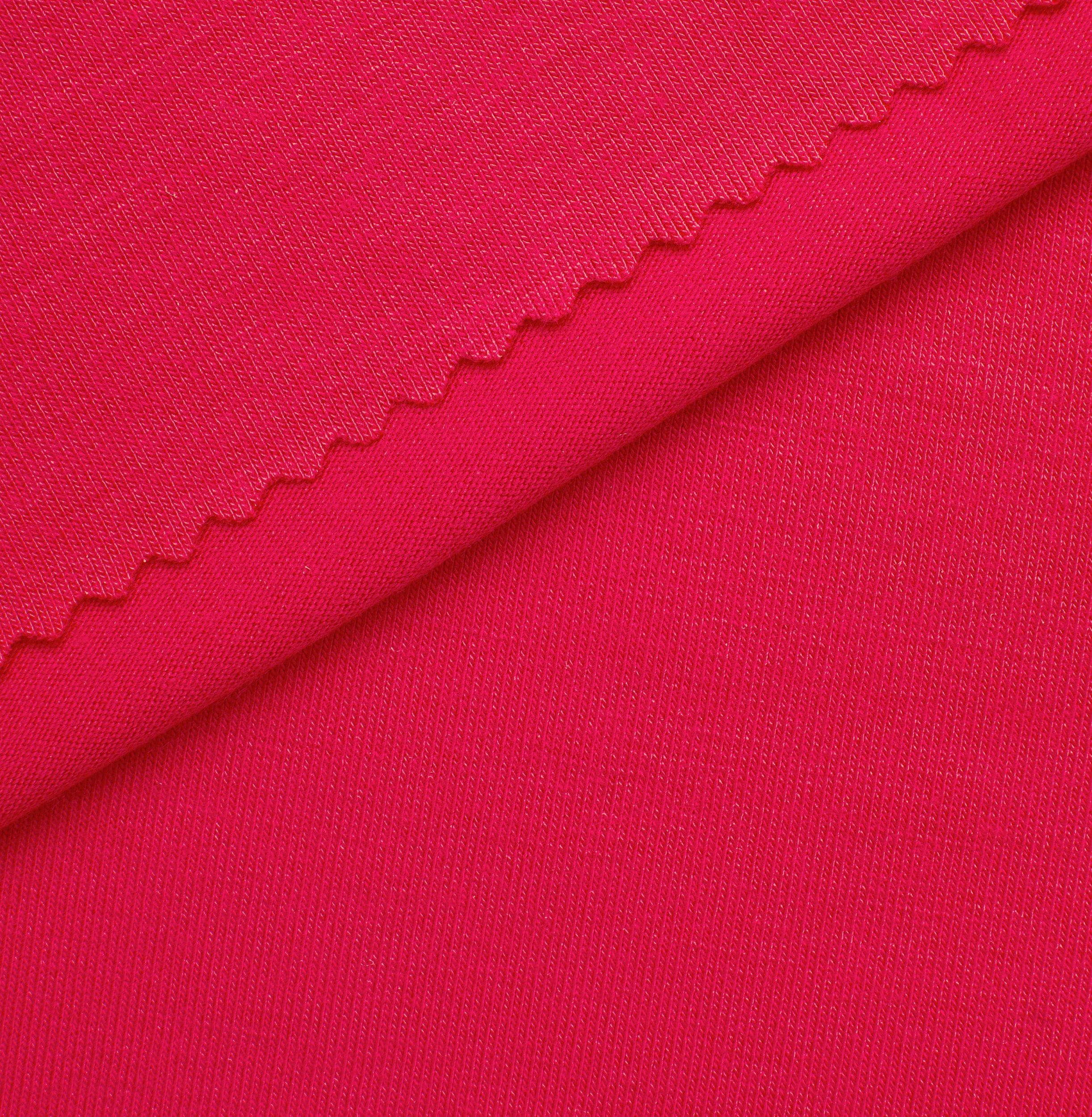 BAMBOO SINGLE JERSEY FABRIC WITH ELASTANE - RASPBERRY PINK - 210 GSM