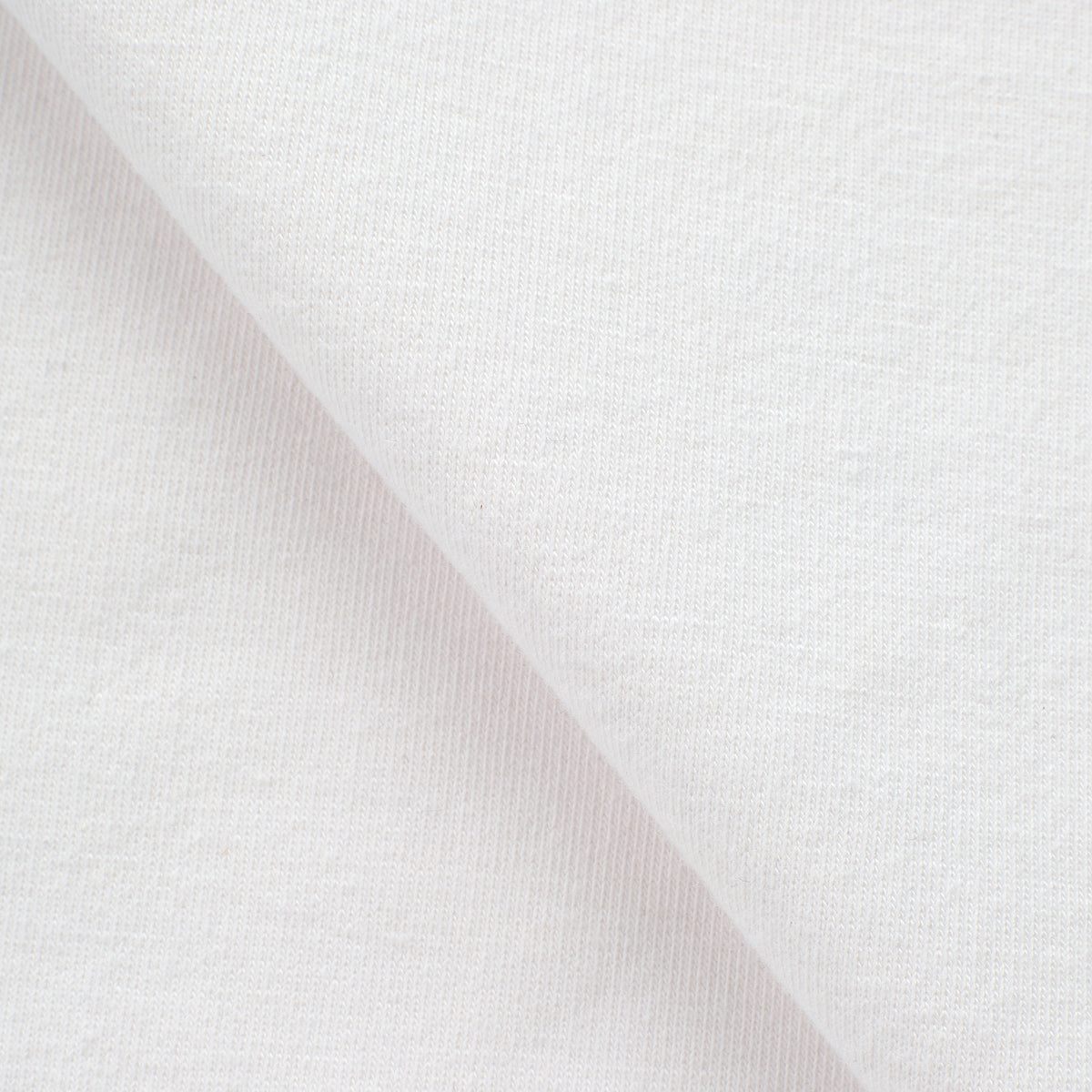 COTTON-POLYESTER FRENCH TERRY FABRIC WITH ELASTANE - WHITE - 260 GSM