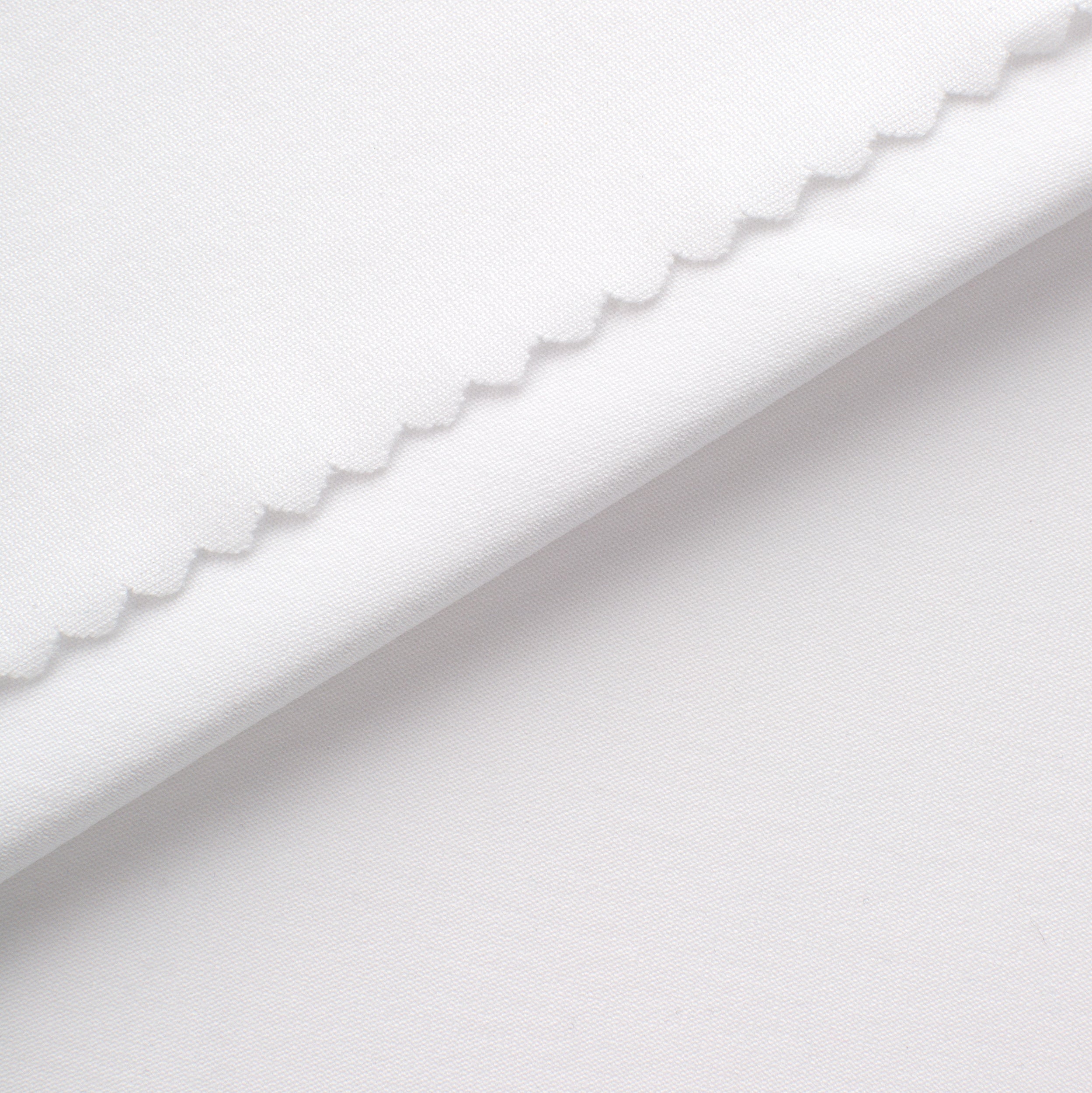 POLYESTER SINGLE JERSEY FABRIC WITH ELASTANE - WHITE - 100 GSM