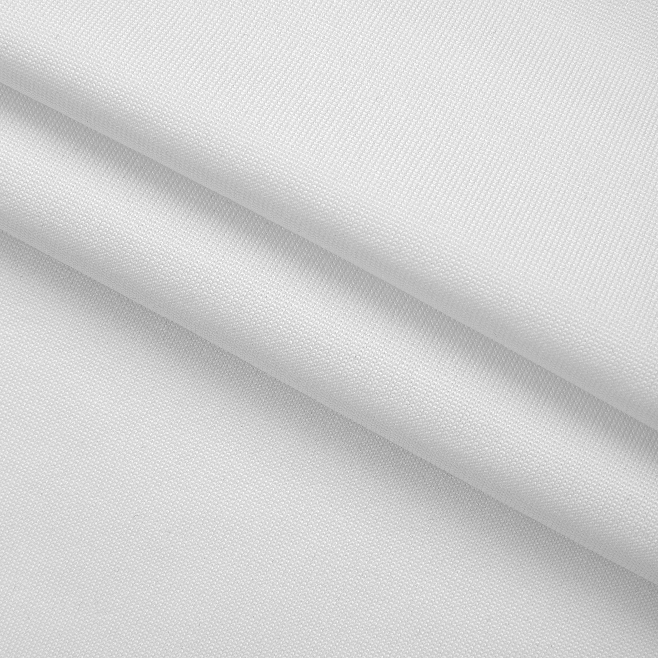 POLYESTER SINGLE JERSEY FABRIC WITH ELASTANE - WHITE - 220 GSM